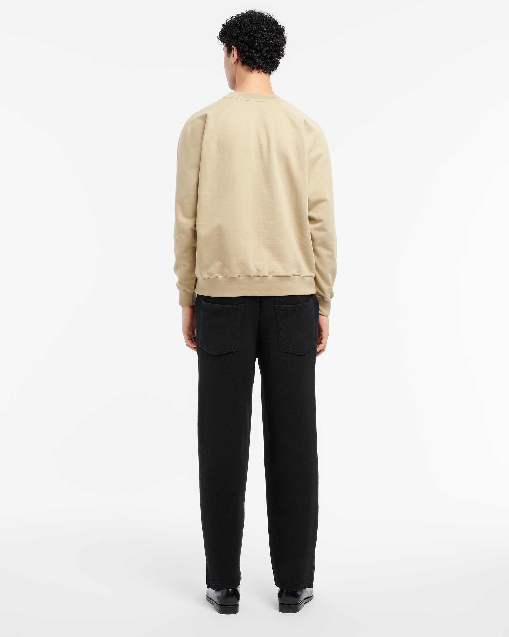 Sweat en coton avec patch logo B en cachemire | Barrie - Barrie
