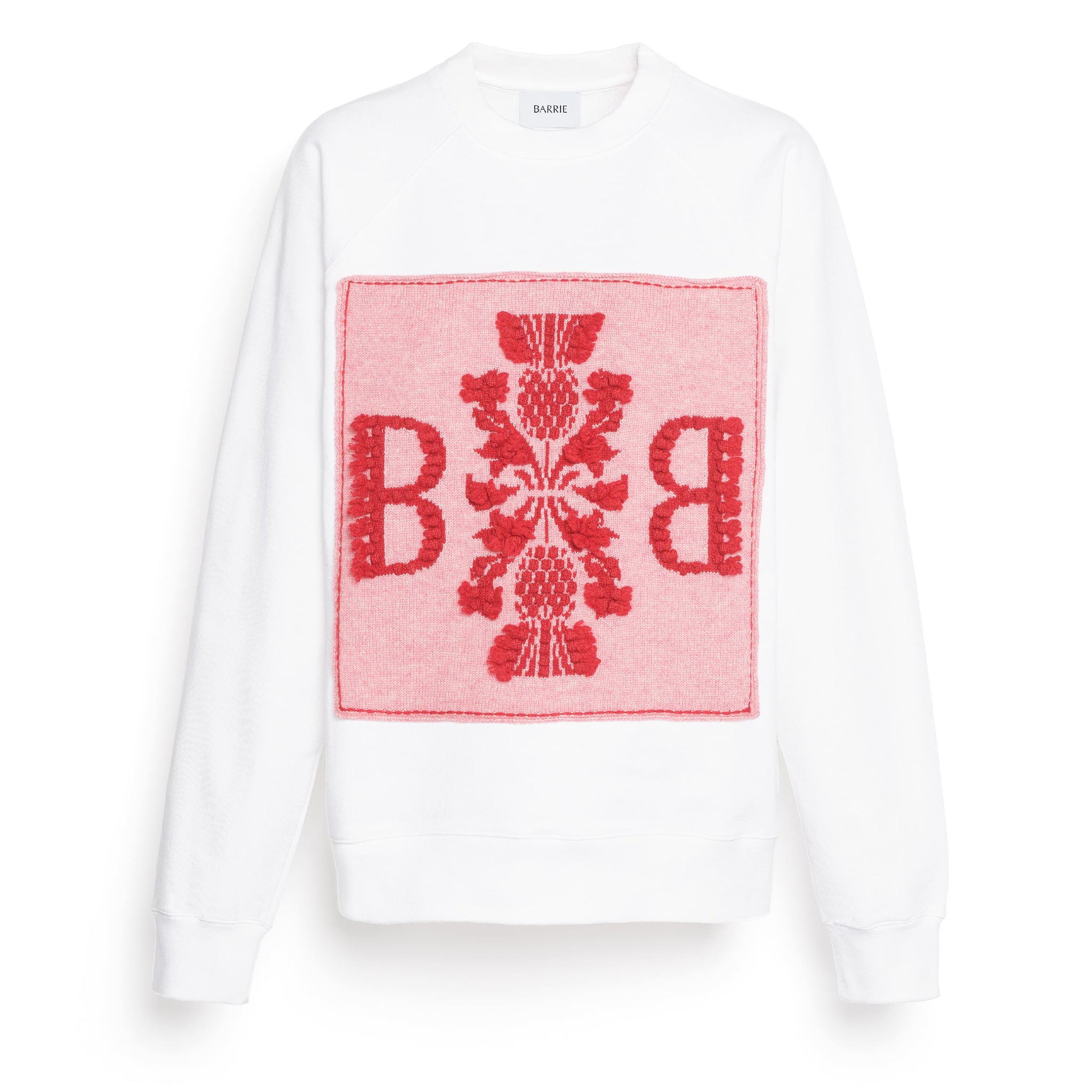 Sweatshirt with Barrie logo cashmere patch | Barrie - Barrie