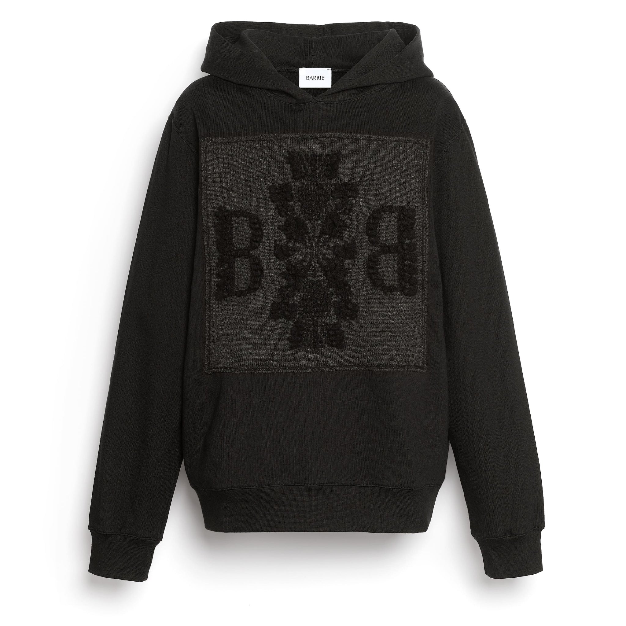 Hoodie with Barrie logo cashmere patch | Barrie - Barrie