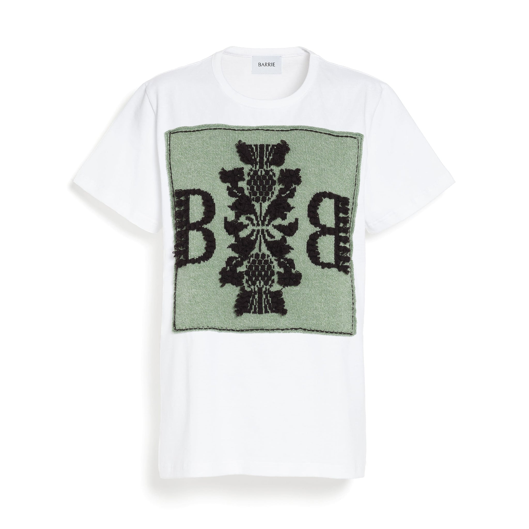 T-shirt with Barrie logo cashmere patch | Barrie - Barrie