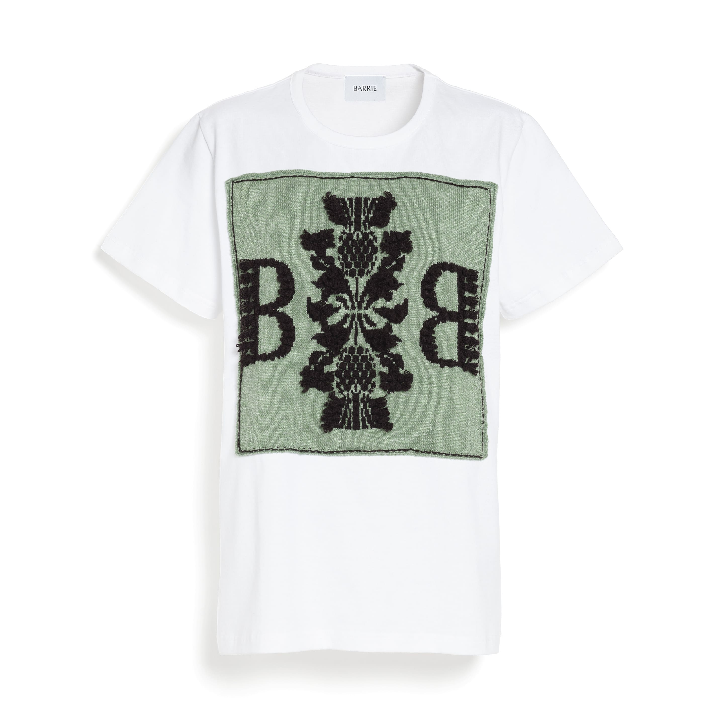 T-shirt with Barrie logo cashmere patch