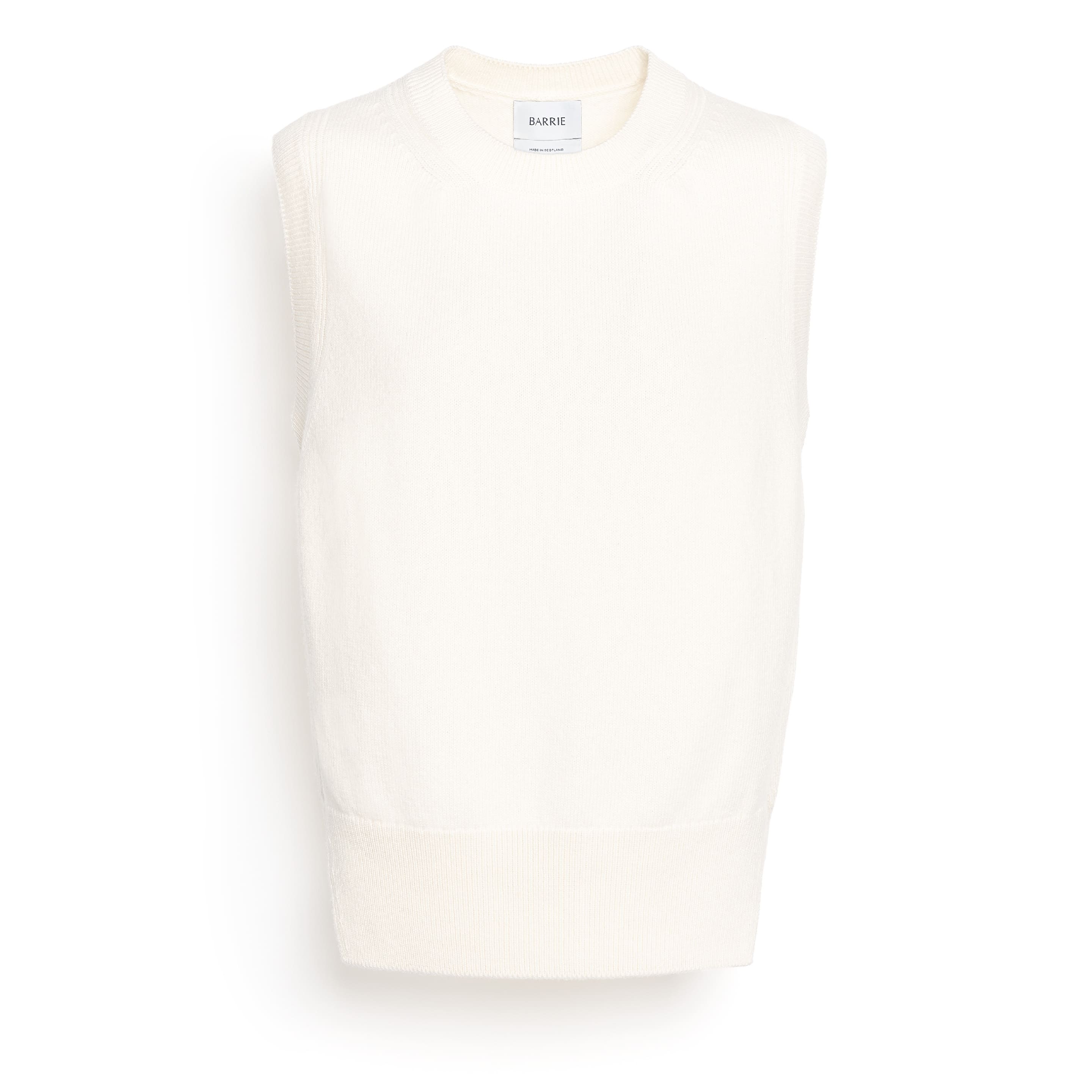Iconic sleeveless cashmere jumper