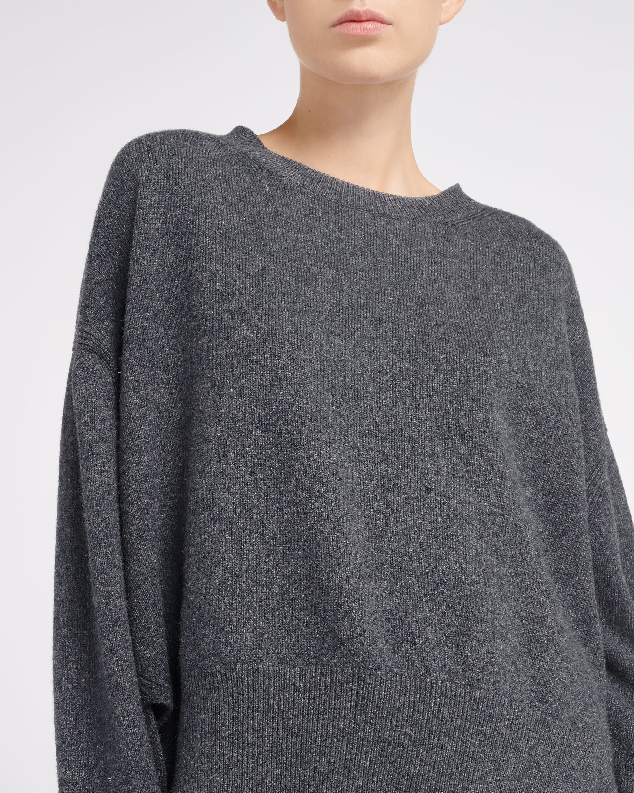 Pull col rond oversize en cachemire | Barrie - Barrie