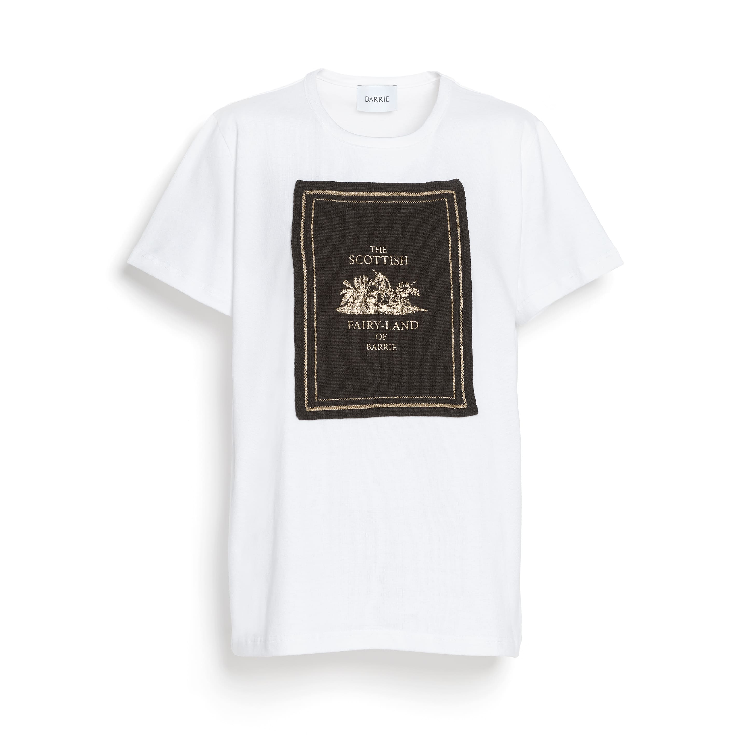 T-Shirt avec patch en cachemire imprimé