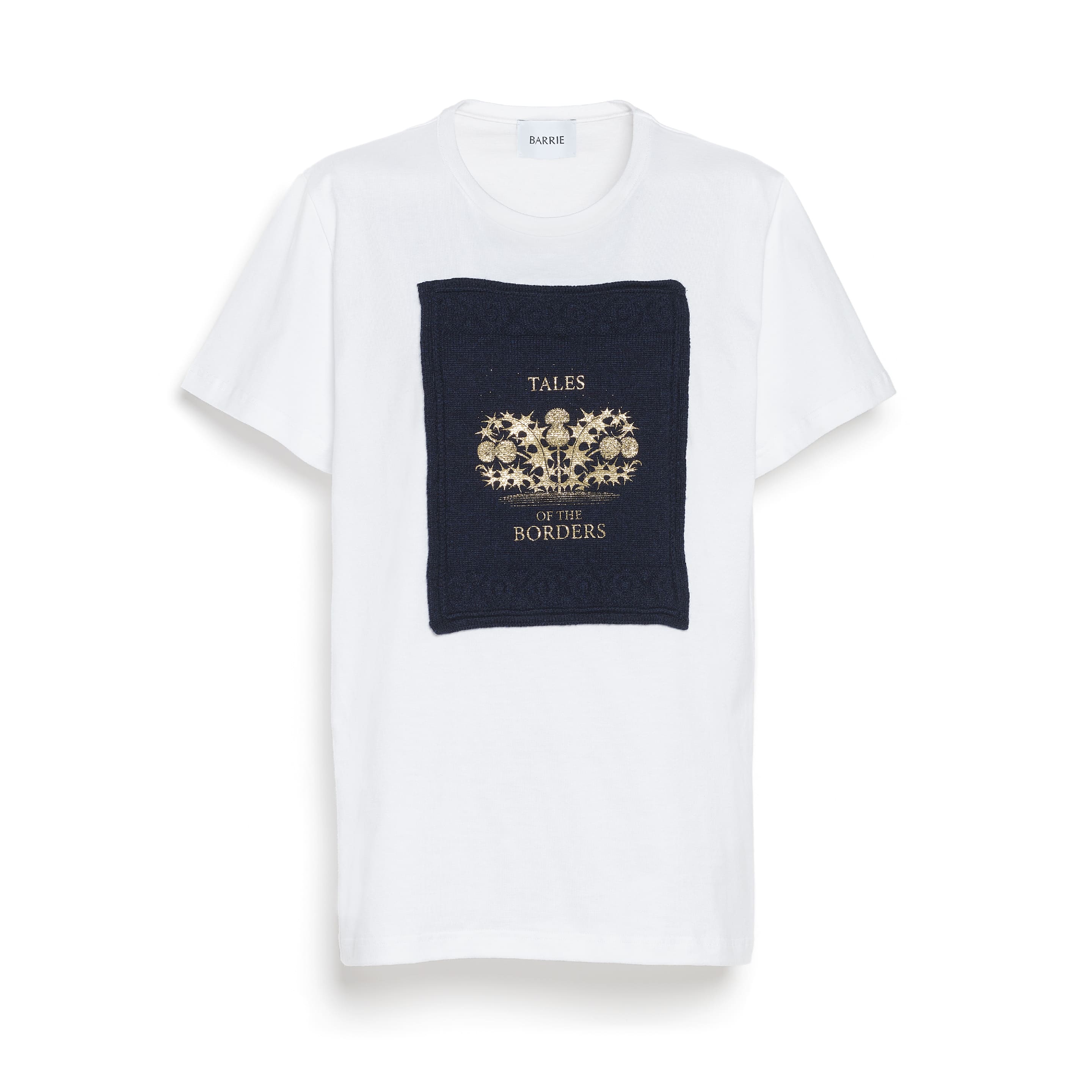T-Shirt avec patch en cachemire imprimé