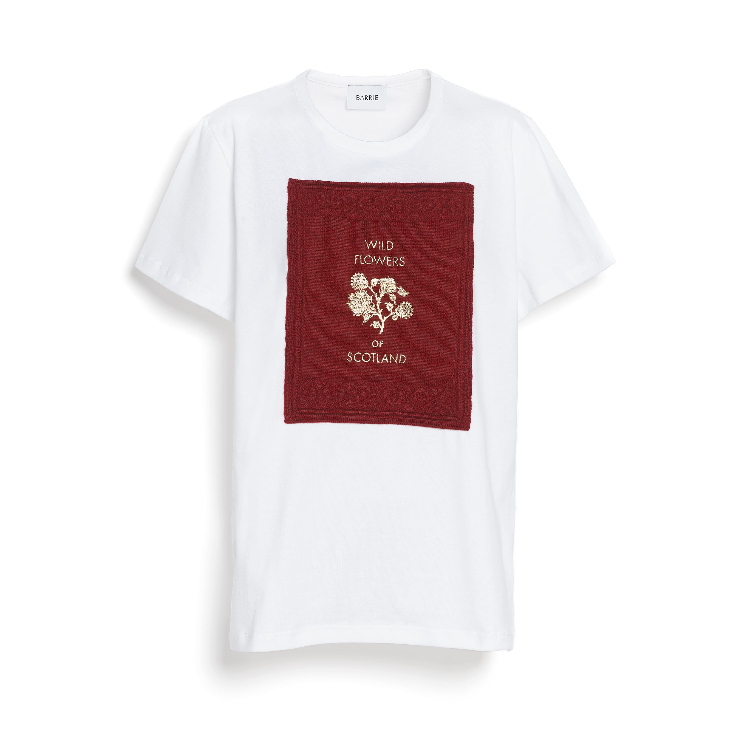 T-Shirt avec patch en cachemire imprimé