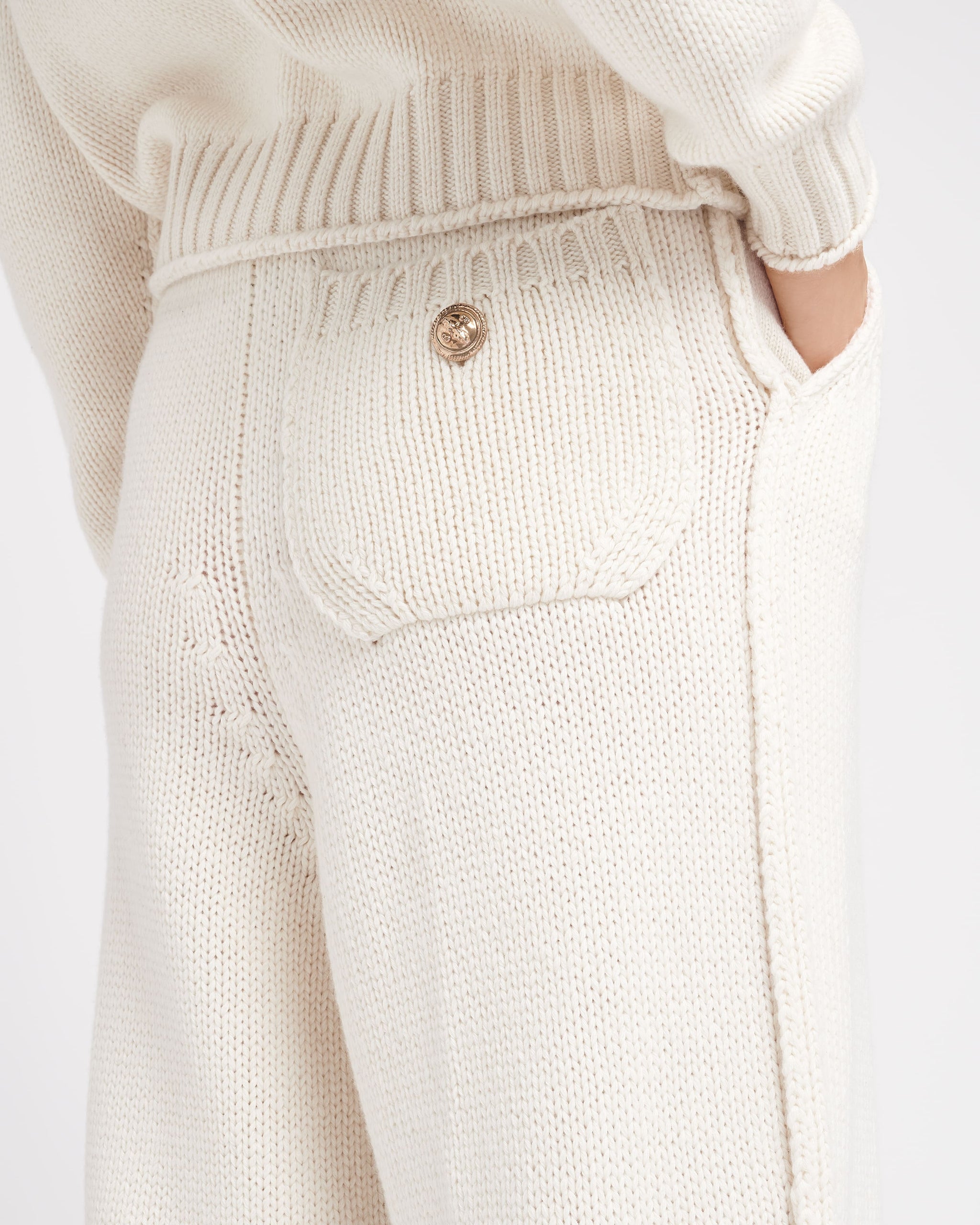 Pantalon épais en cachemire | Barrie - Barrie