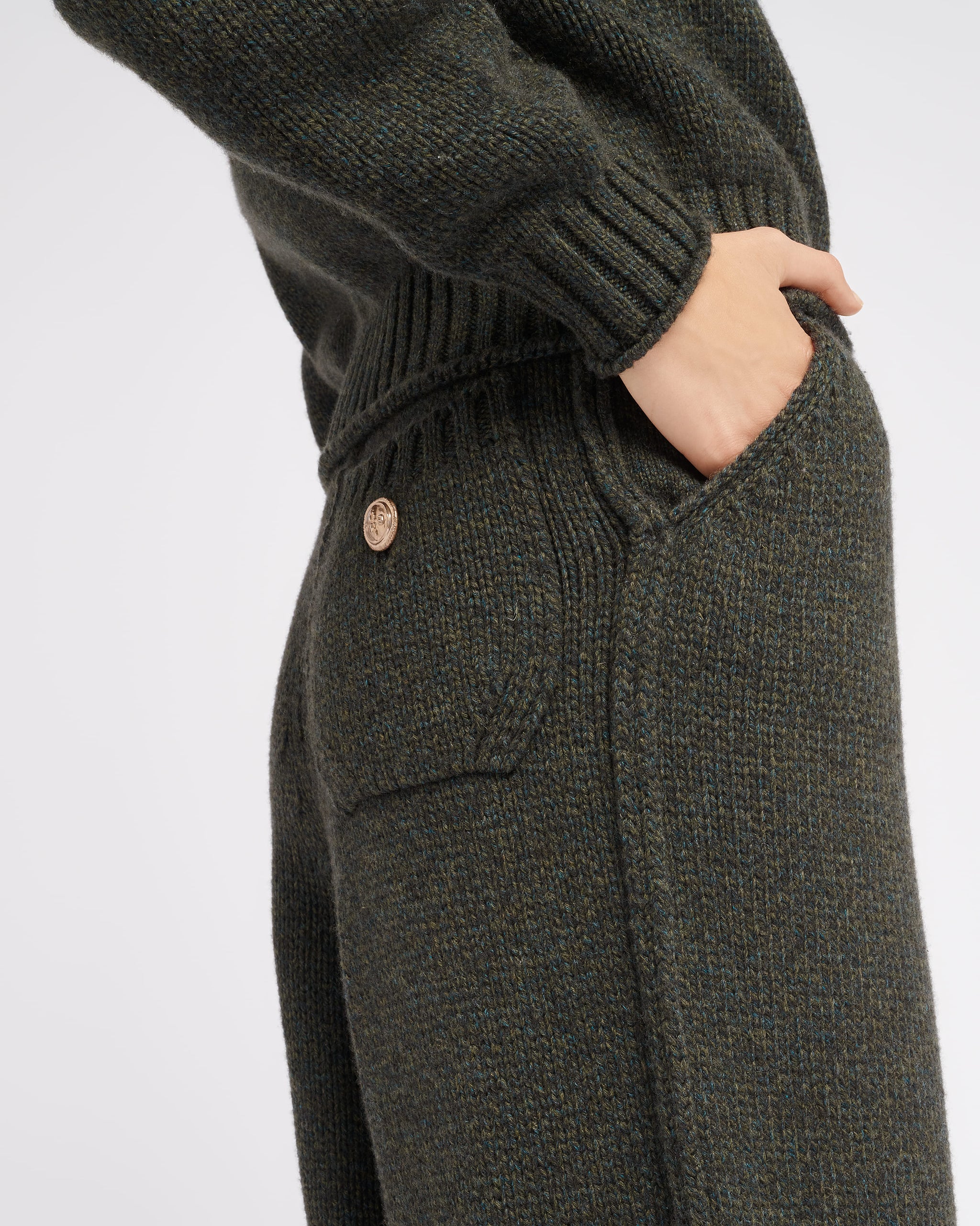 Pantalon épais en cachemire | Barrie - Barrie