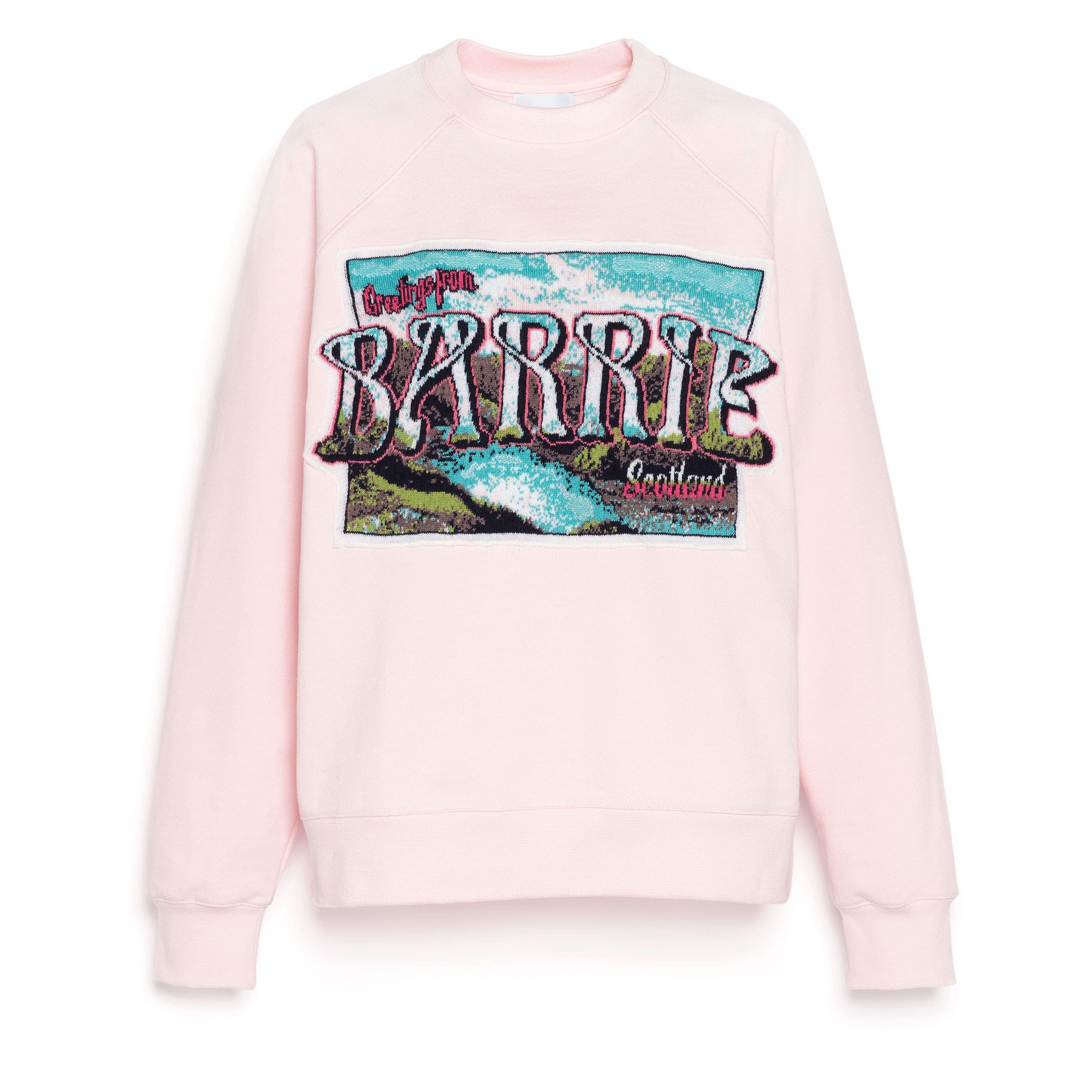 Sweat en coton avec patch Greetings en cachemire