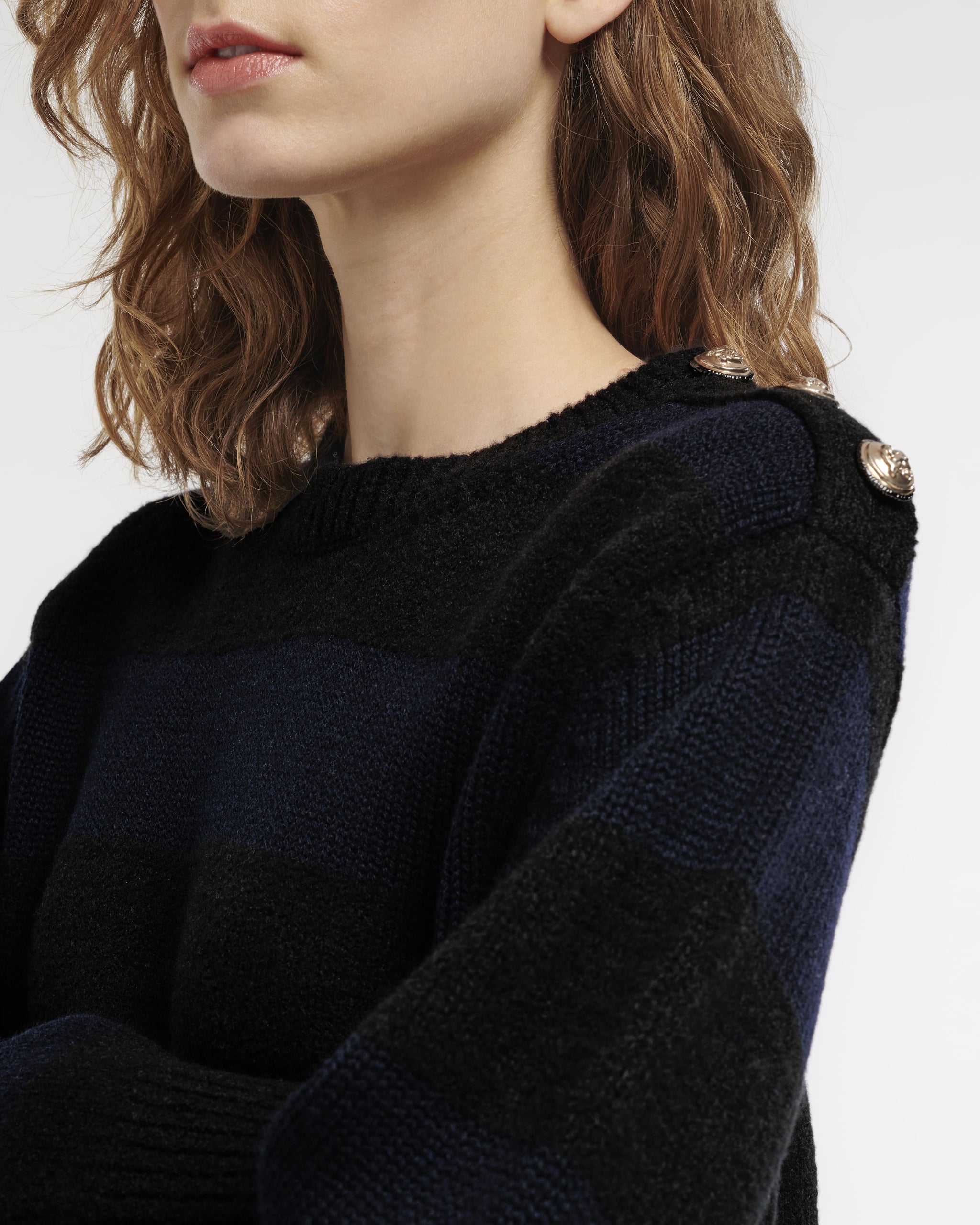 Pull en cachemire rayé | Barrie - Barrie