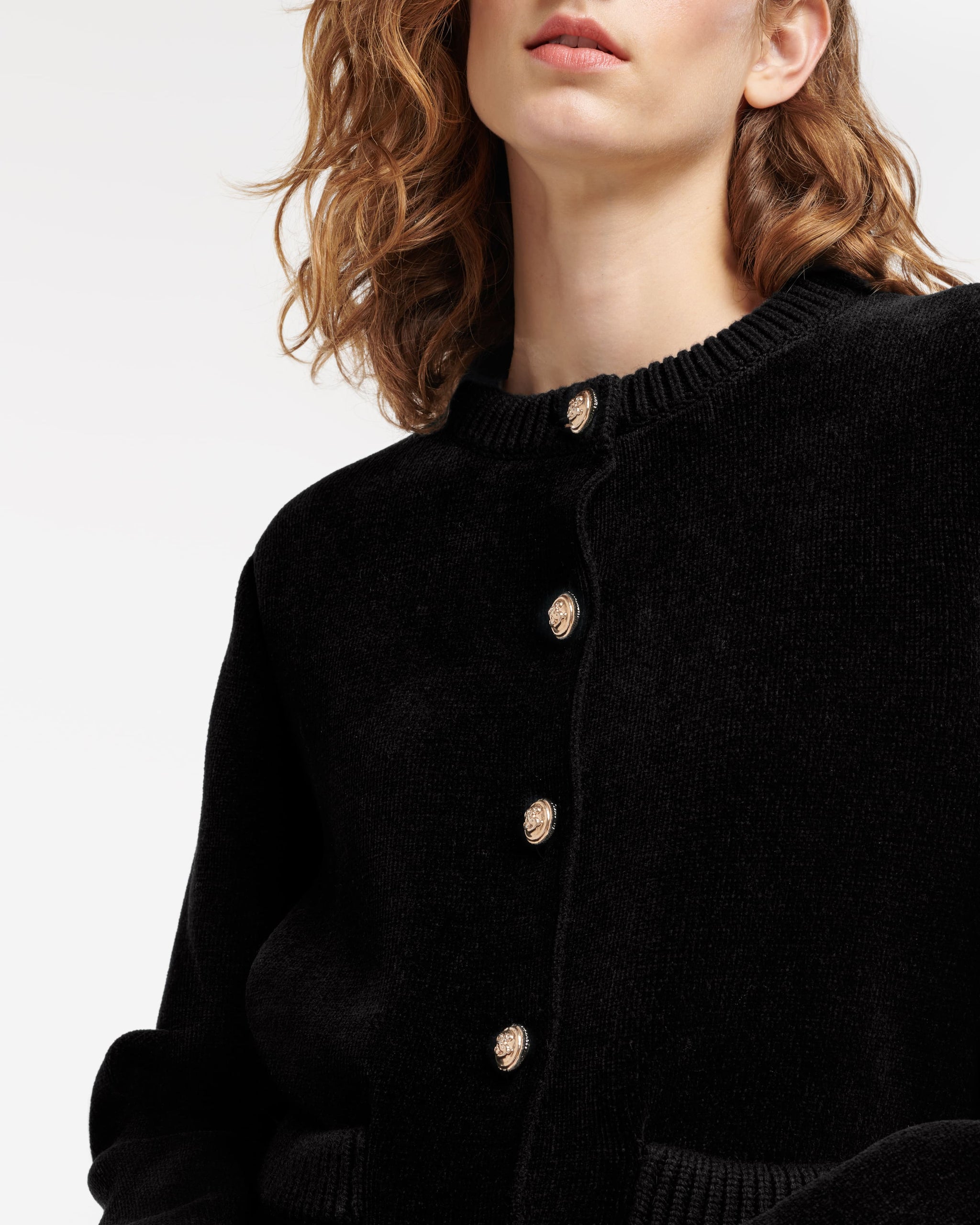Cashmere and cotton velvet-effect cardigan | Barrie - Barrie