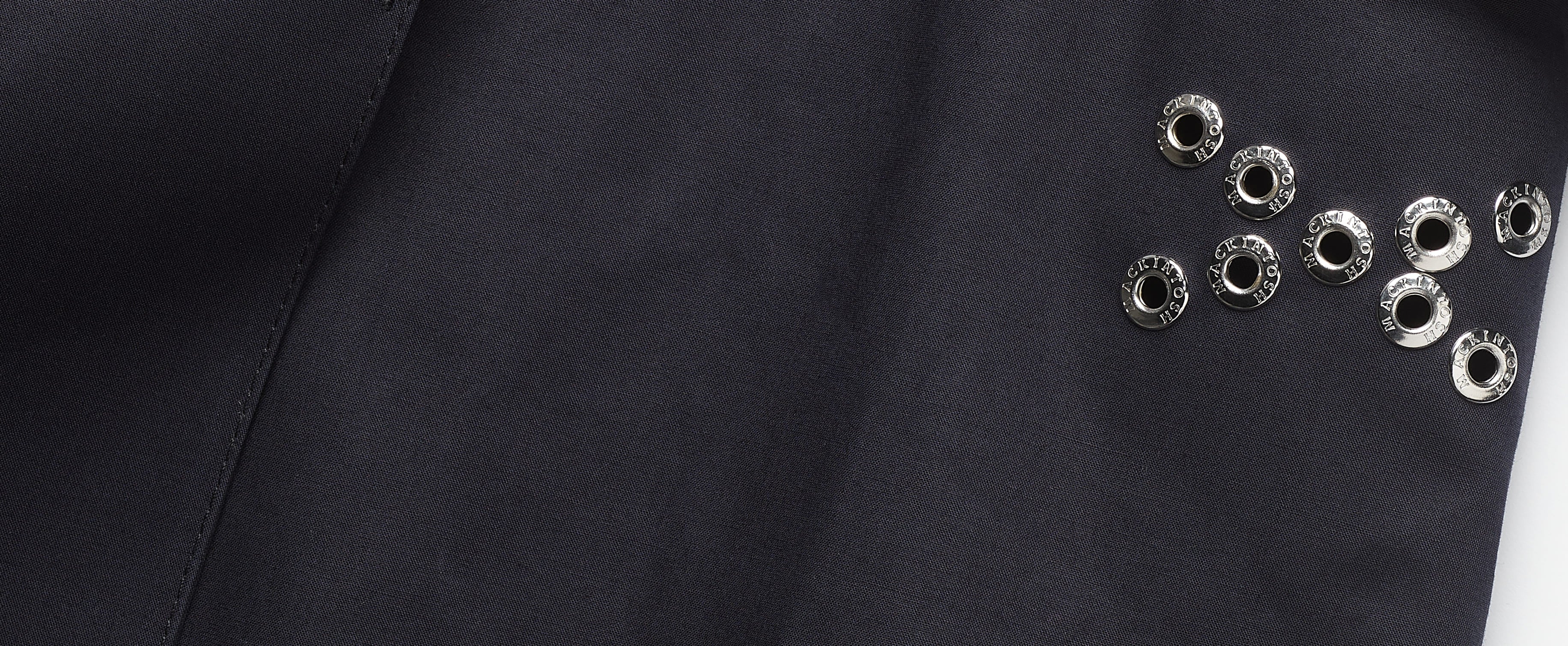 Short raincoat with layered cashmere waistcoat