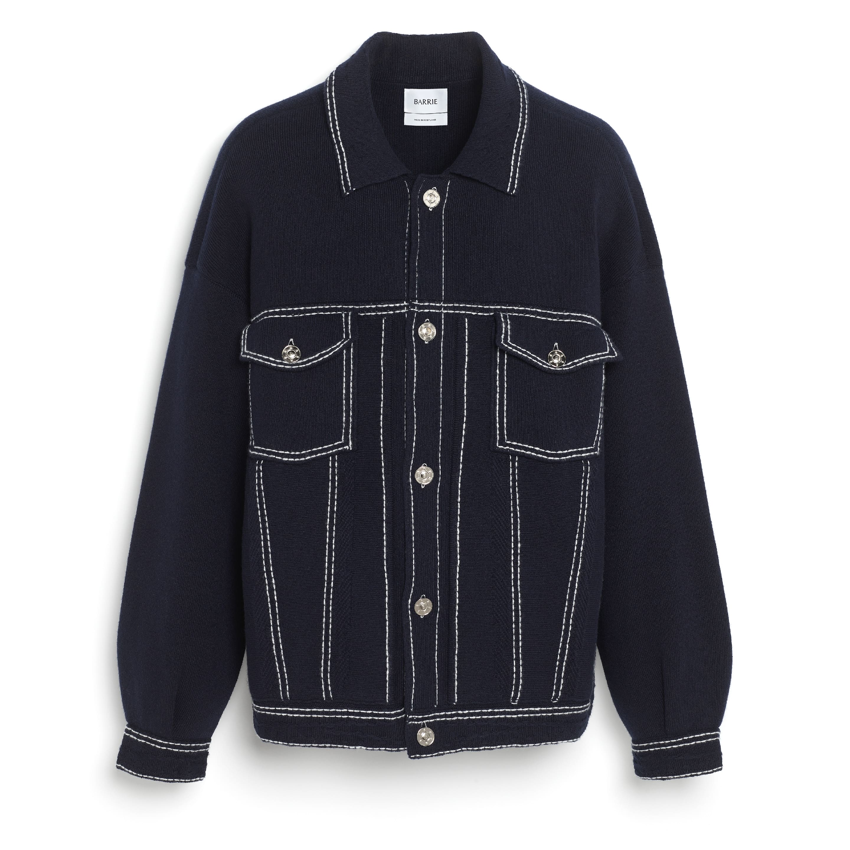 Veste Denim oversize en cachemire et coton