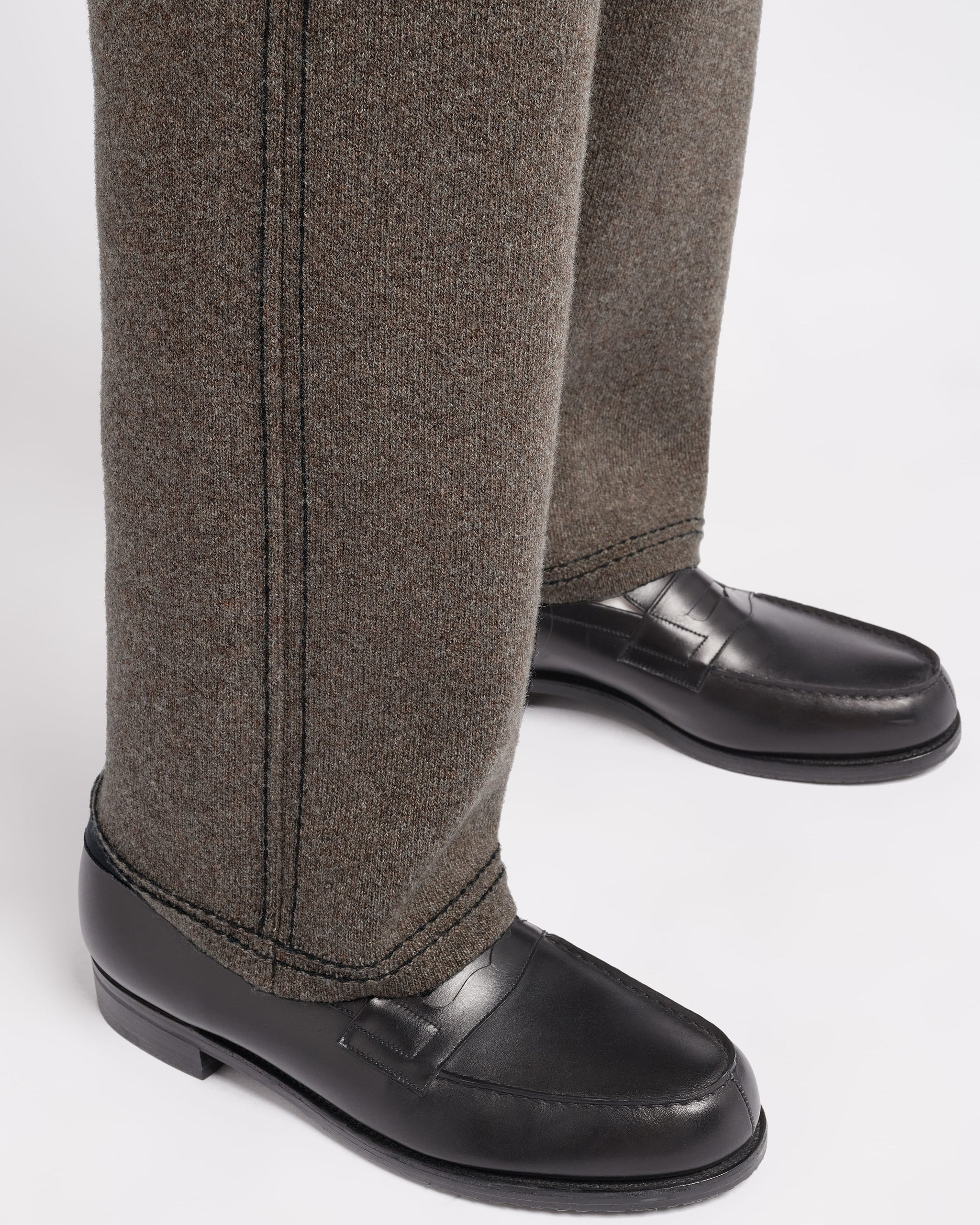 Denim cashmere and cotton trousers | Barrie - Barrie