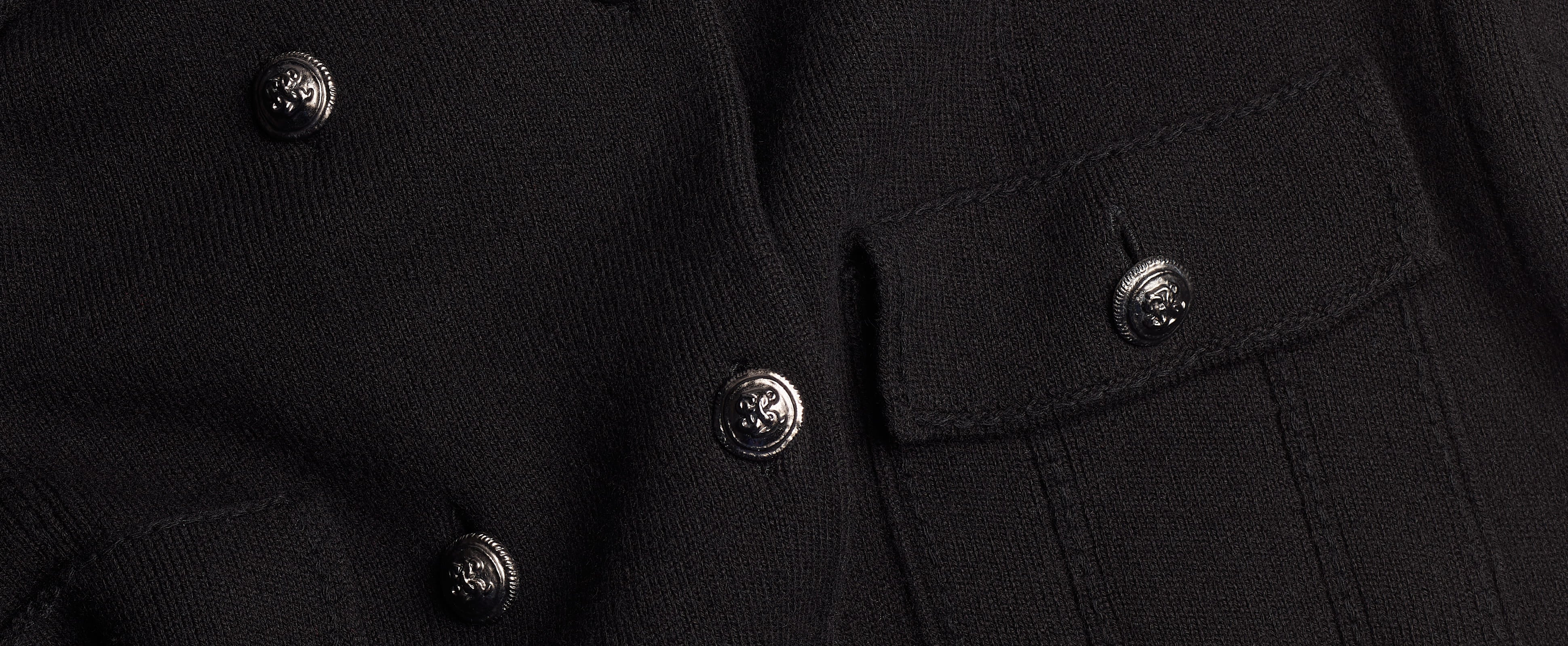 Cashmere and cotton military-style jacket