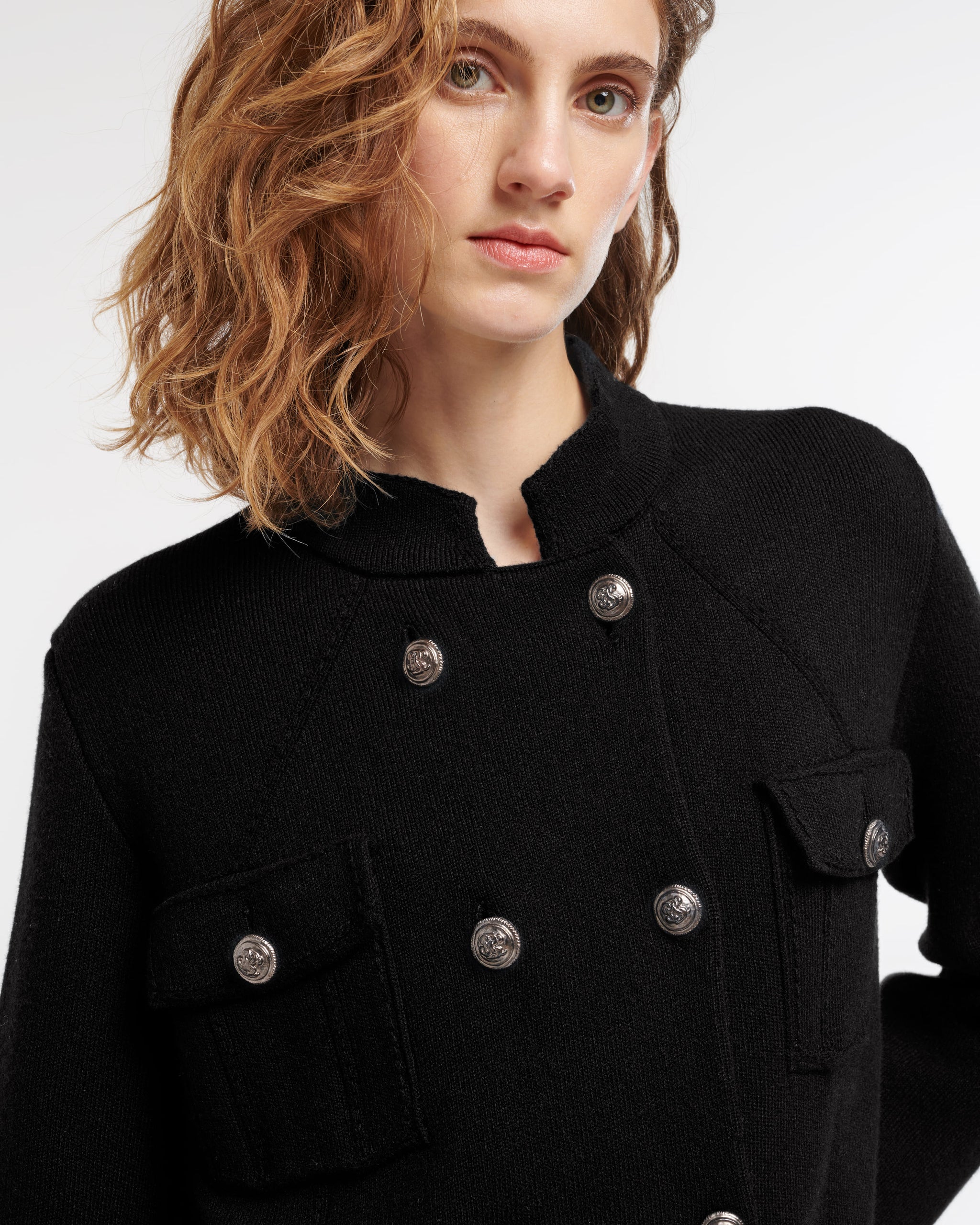 Cashmere and cotton military-style jacket | Barrie - Barrie