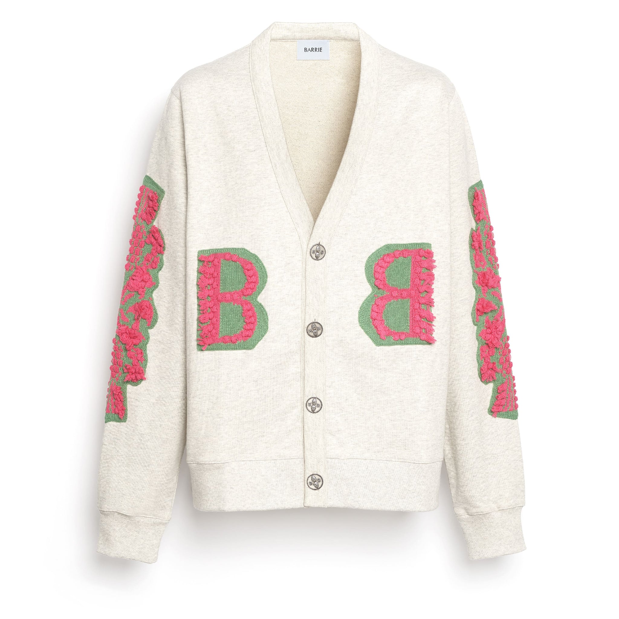 Cardigan in cotton with a cashmere B logo | Barrie - Barrie
