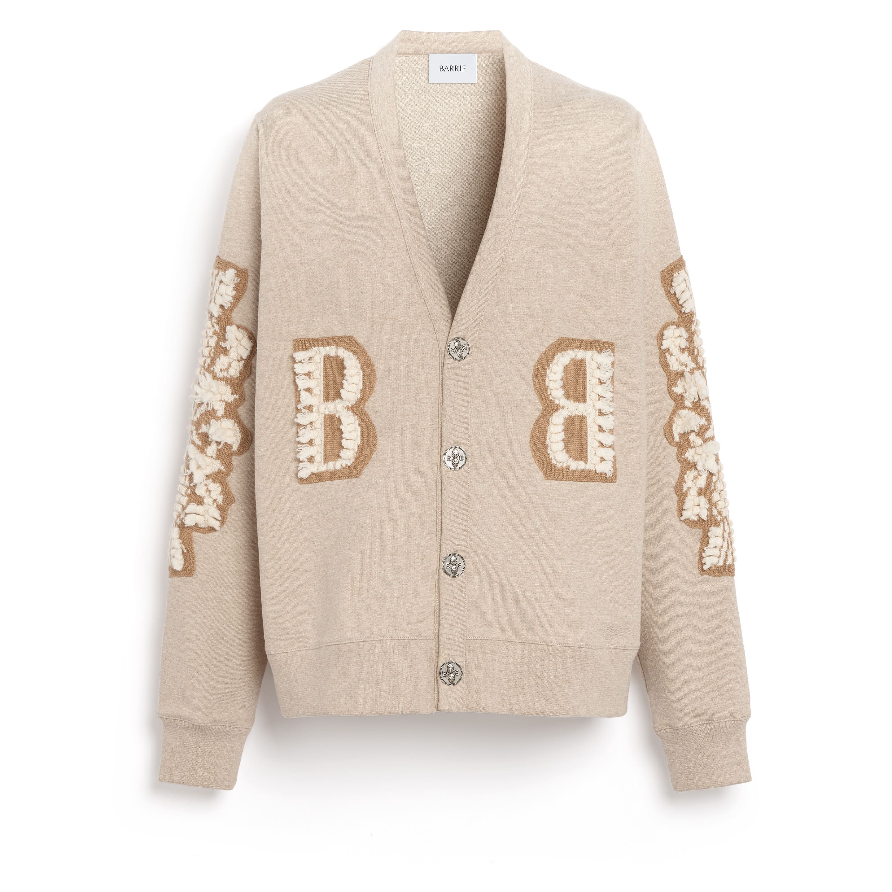 Cardigan en coton avec logo B en cachemire