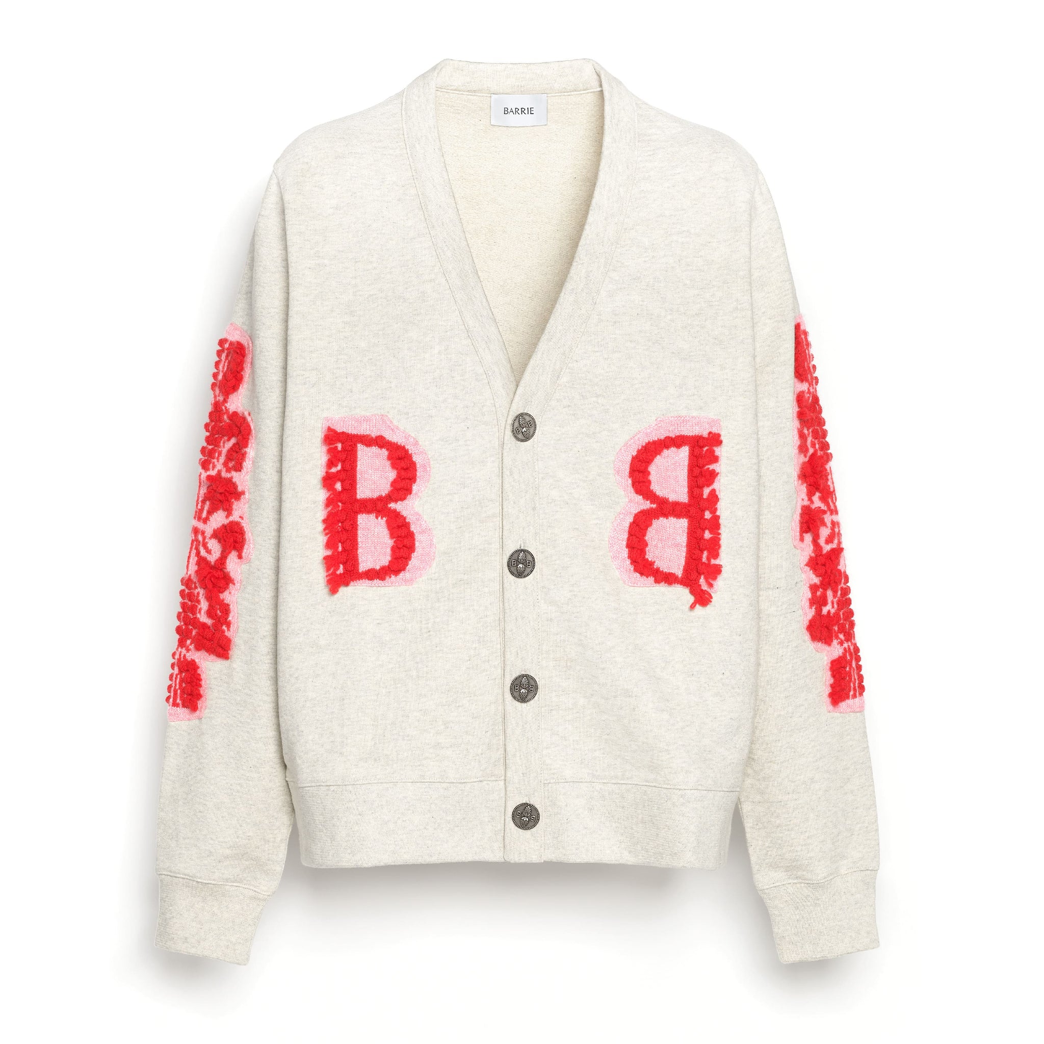 Cardigan in cotton with a cashmere B logo | Barrie - Barrie