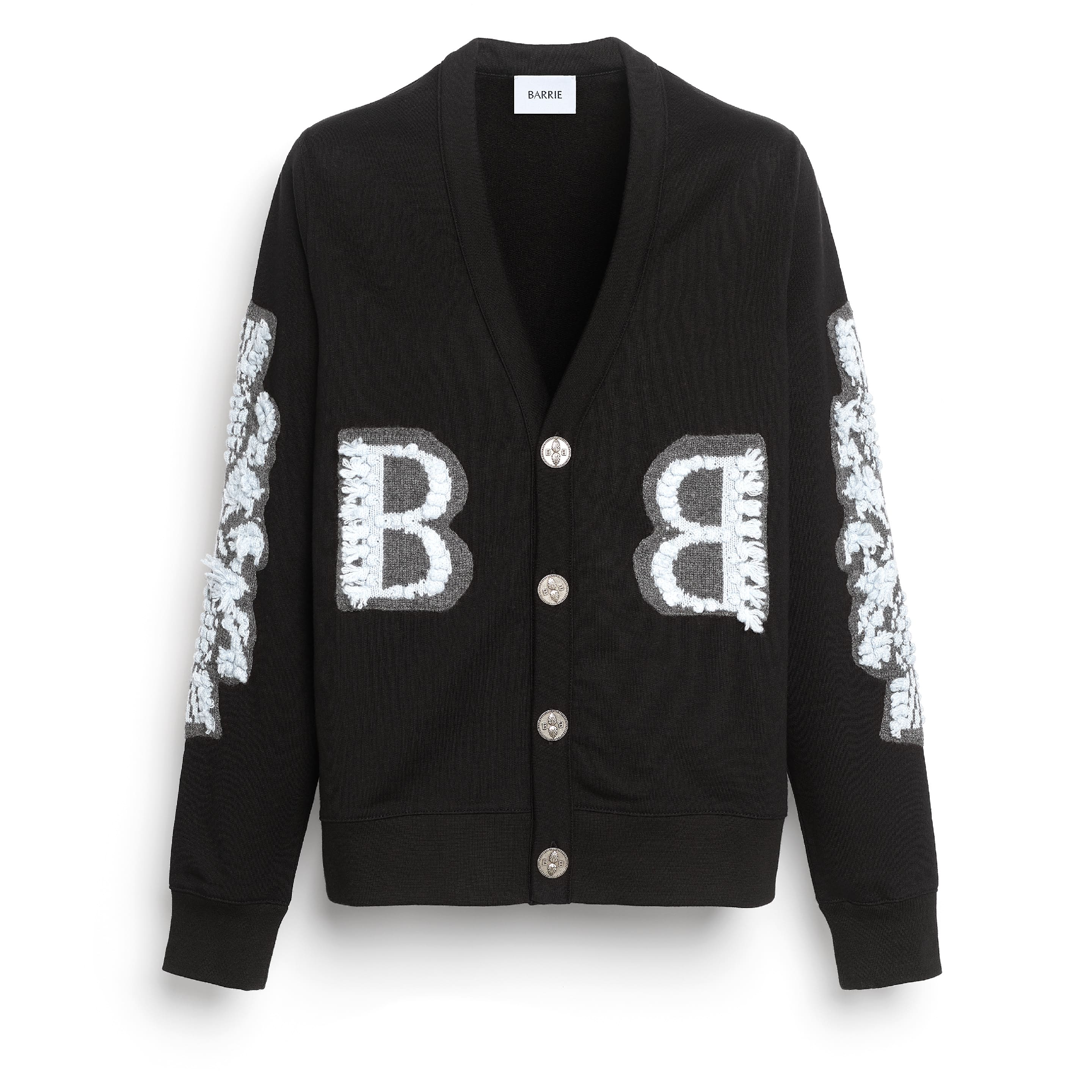 Cardigan en coton avec logo B en cachemire
