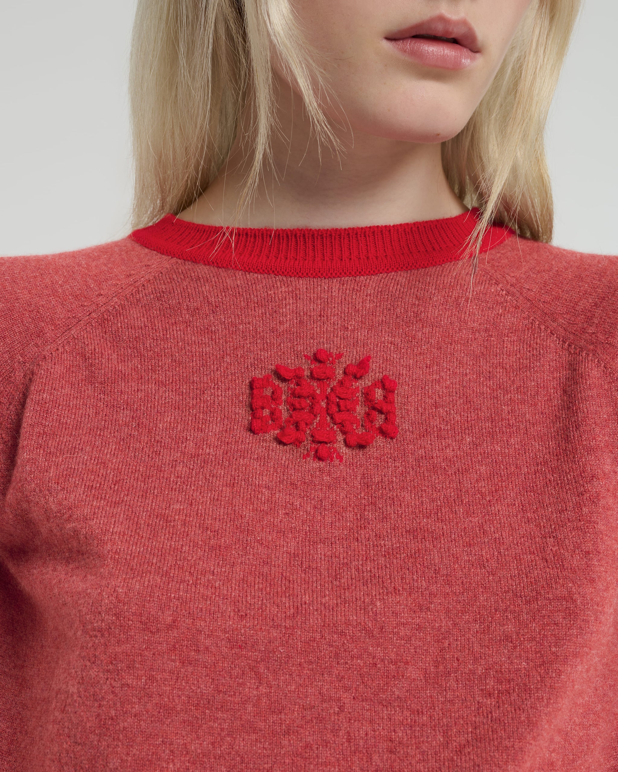 Cashmere top with B logo | Barrie - Barrie