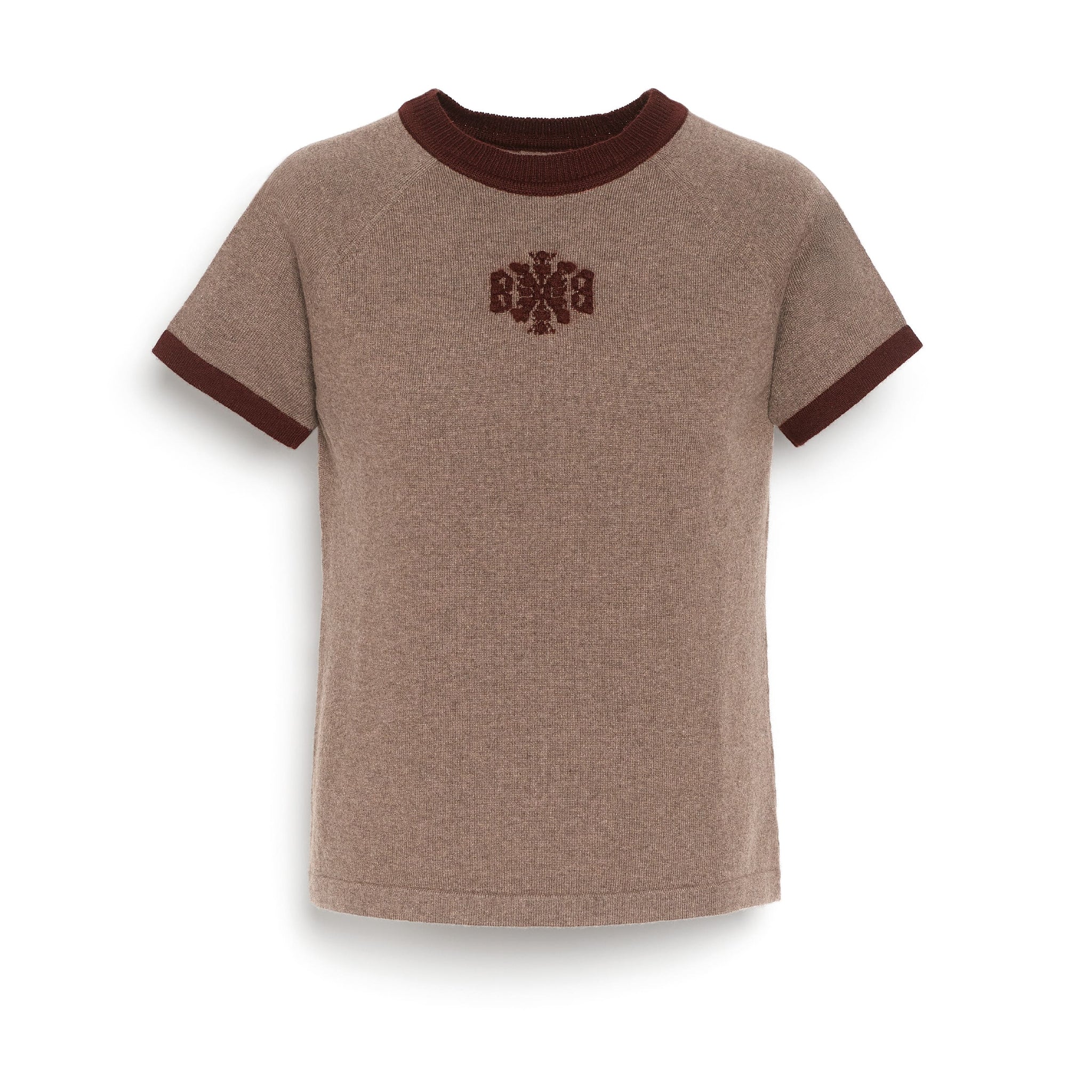 Cashmere top with B logo | Barrie - Barrie