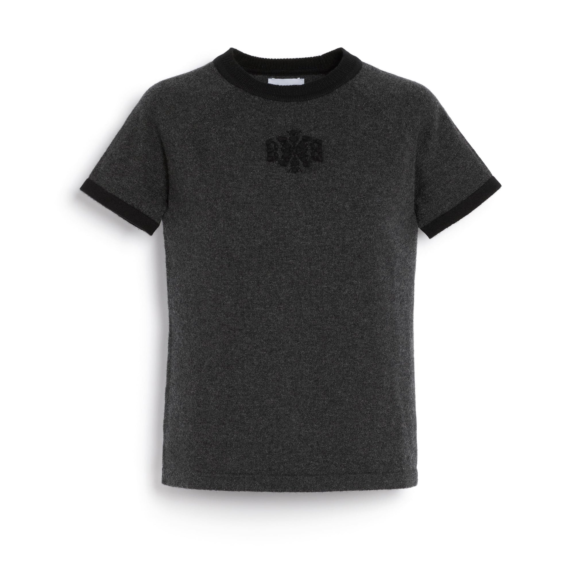 Cashmere top with B logo | Barrie - Barrie