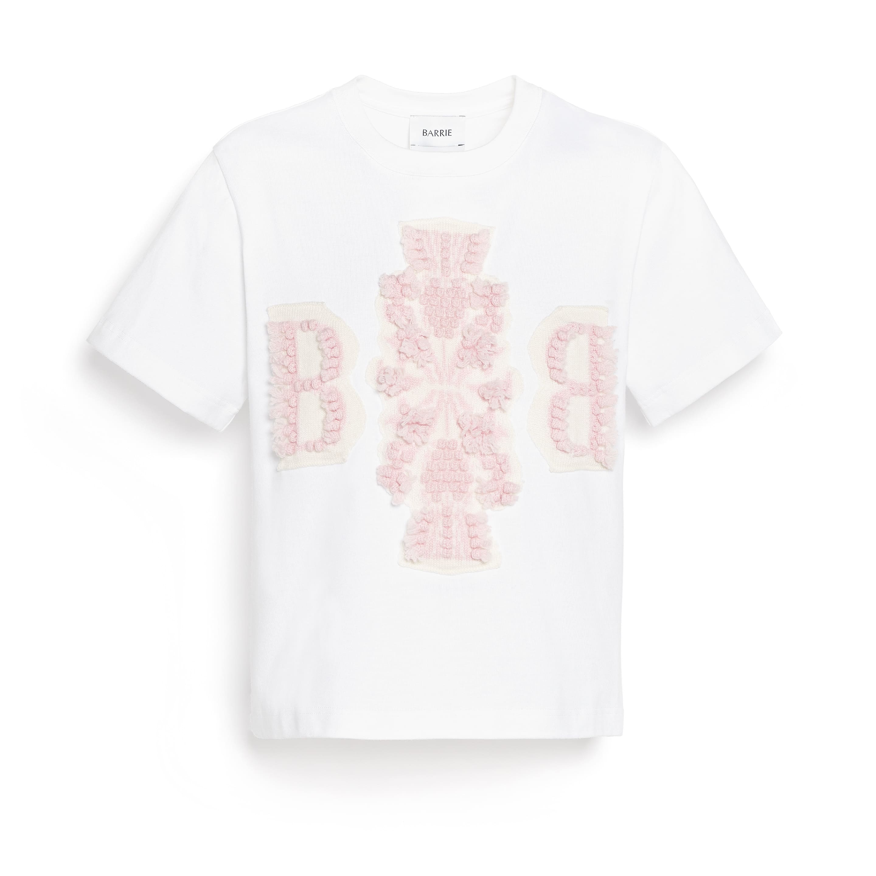 T-Shirt court avec logo B en cachemire