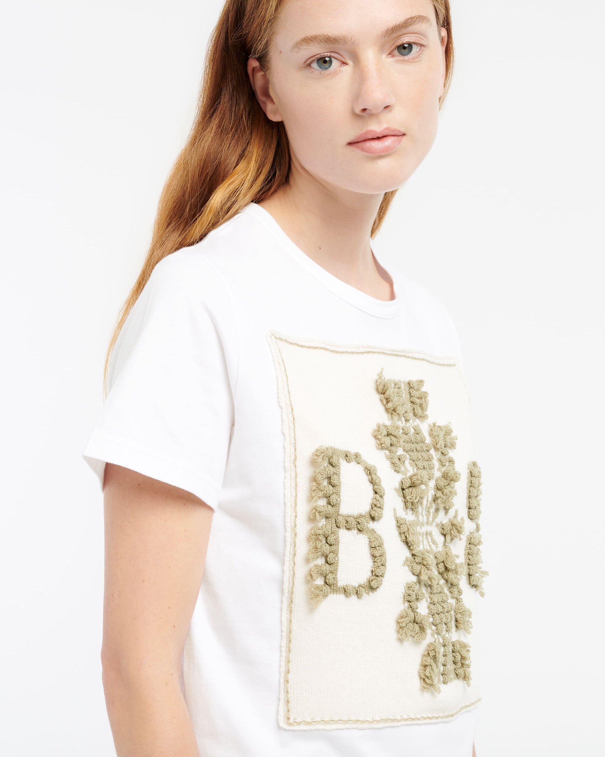 T-shirt with Barrie logo cashmere patch | Barrie - Barrie