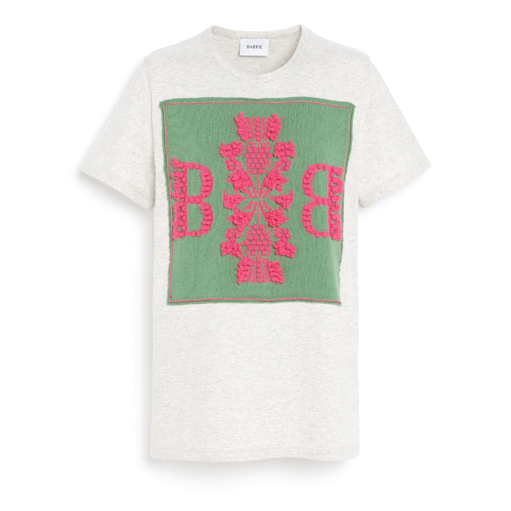 T-shirt with Barrie logo cashmere patch | Barrie - Barrie