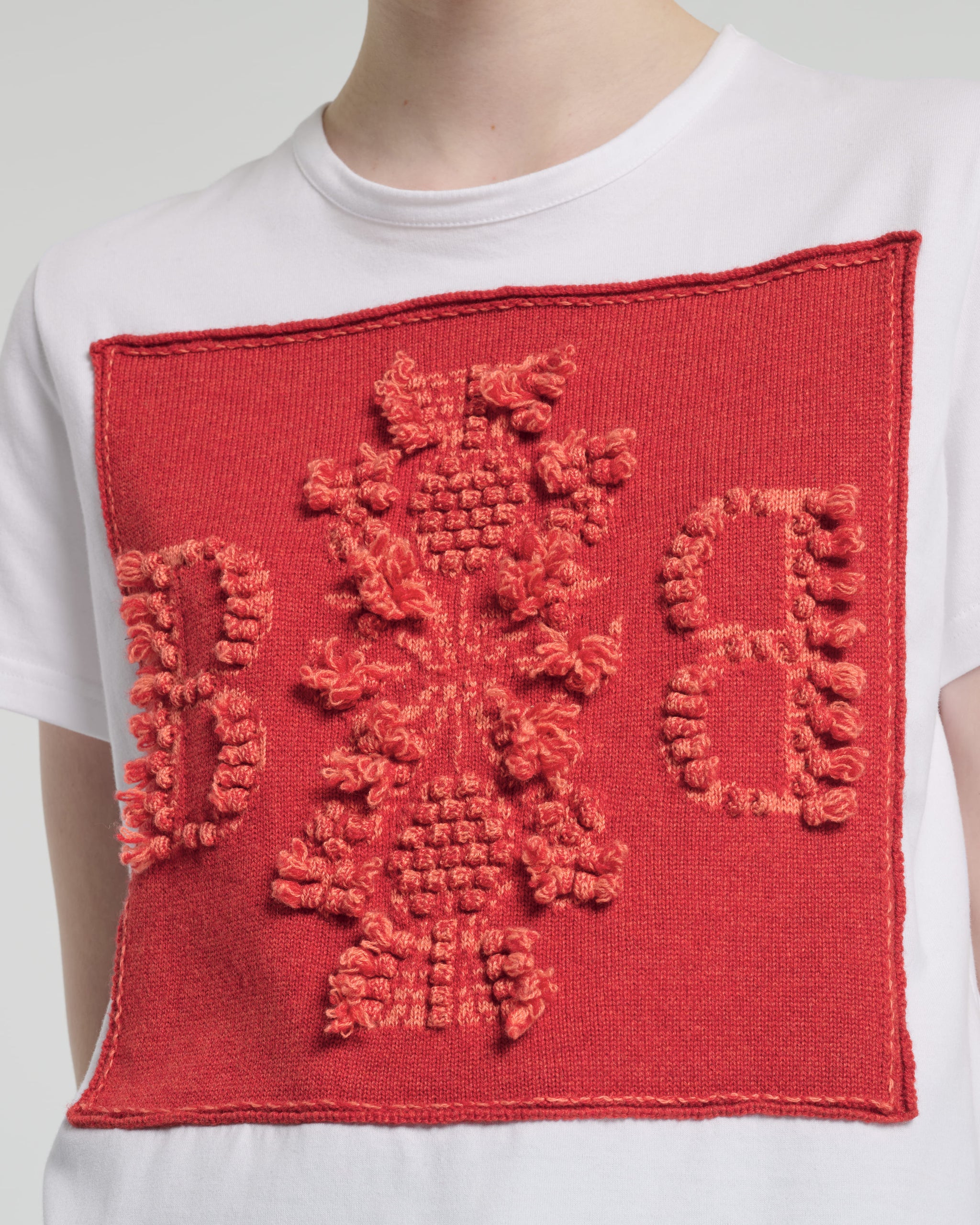 T-shirt with Barrie logo cashmere patch | Barrie - Barrie