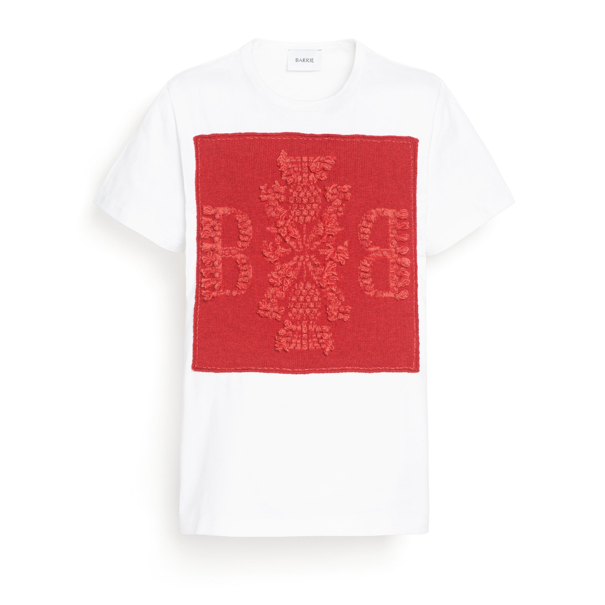 T-shirt with Barrie logo cashmere patch | Barrie - Barrie