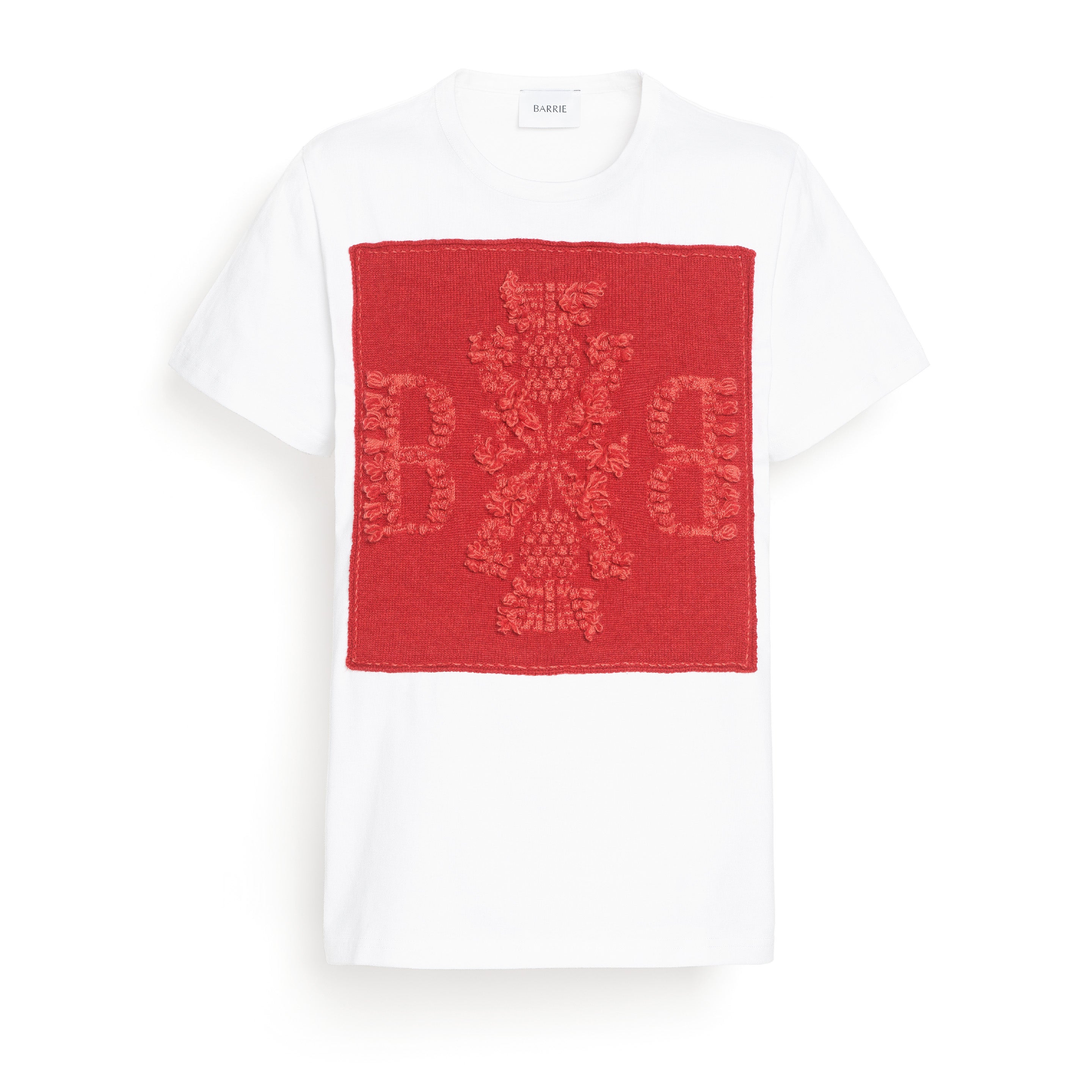 T-shirt with Barrie logo cashmere patch