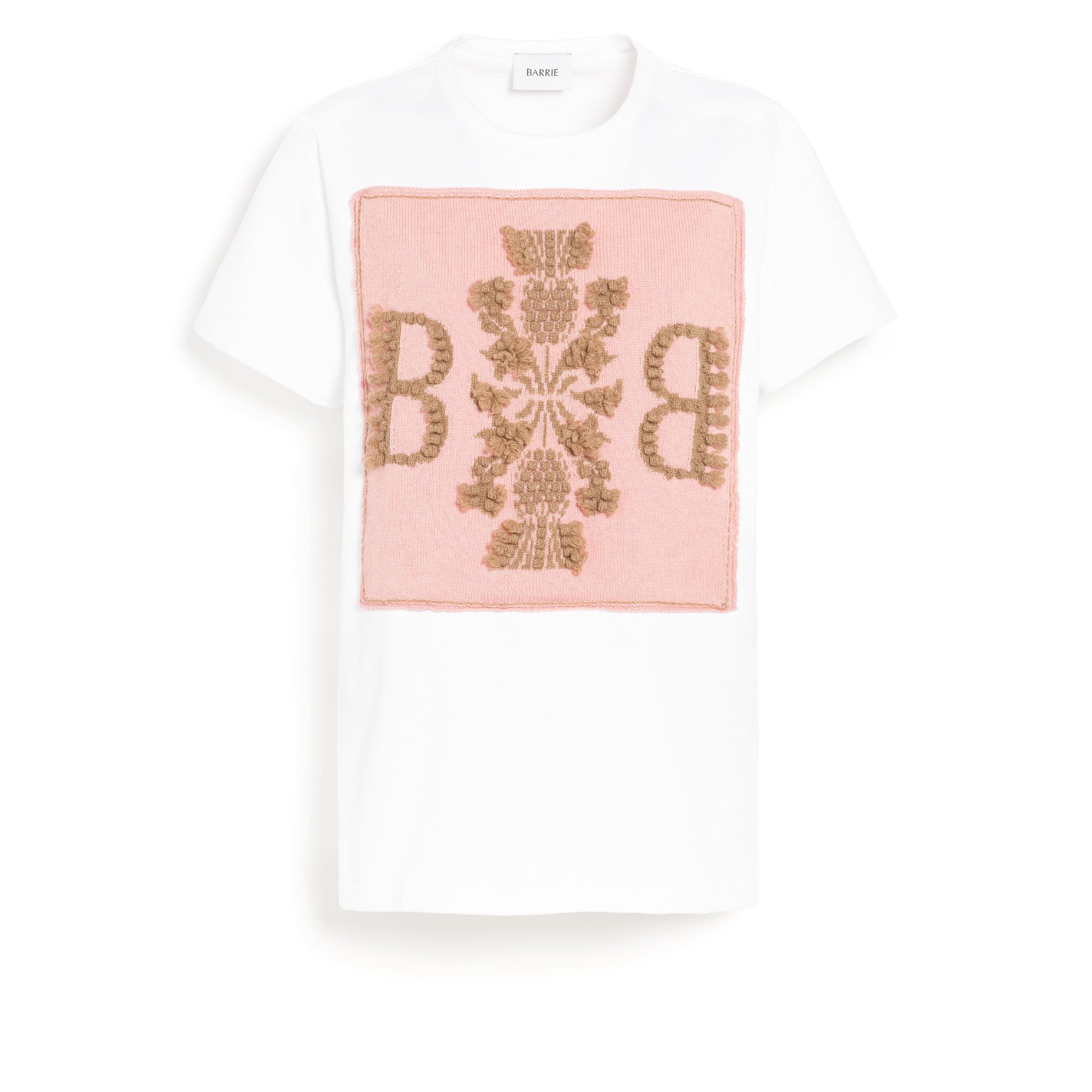 T-shirt with Barrie logo cashmere patch | Barrie - Barrie