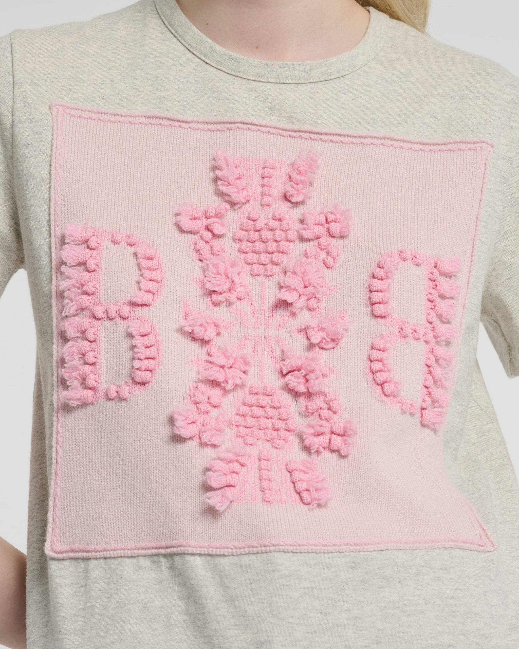 T-shirt with Barrie logo cashmere patch | Barrie - Barrie