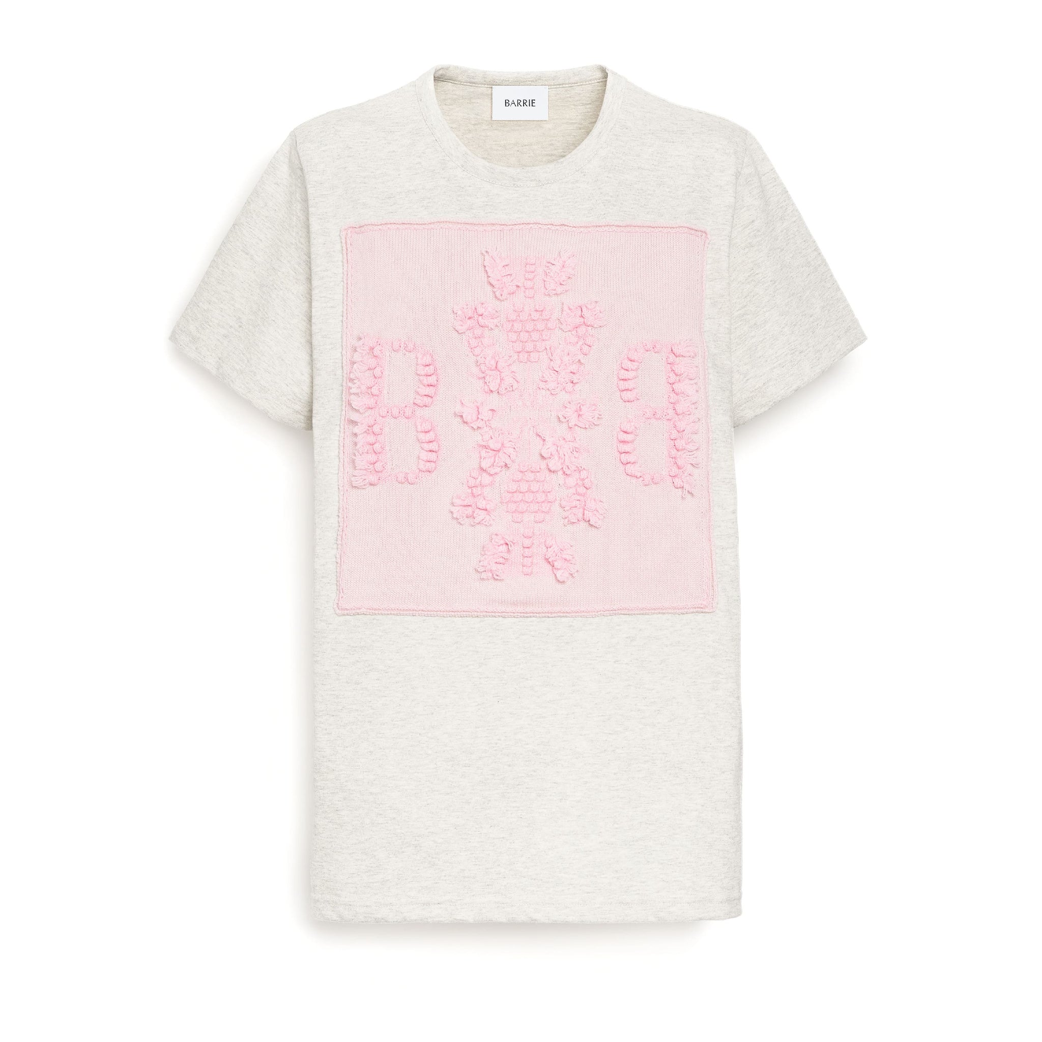 T-shirt with Barrie logo cashmere patch | Barrie - Barrie