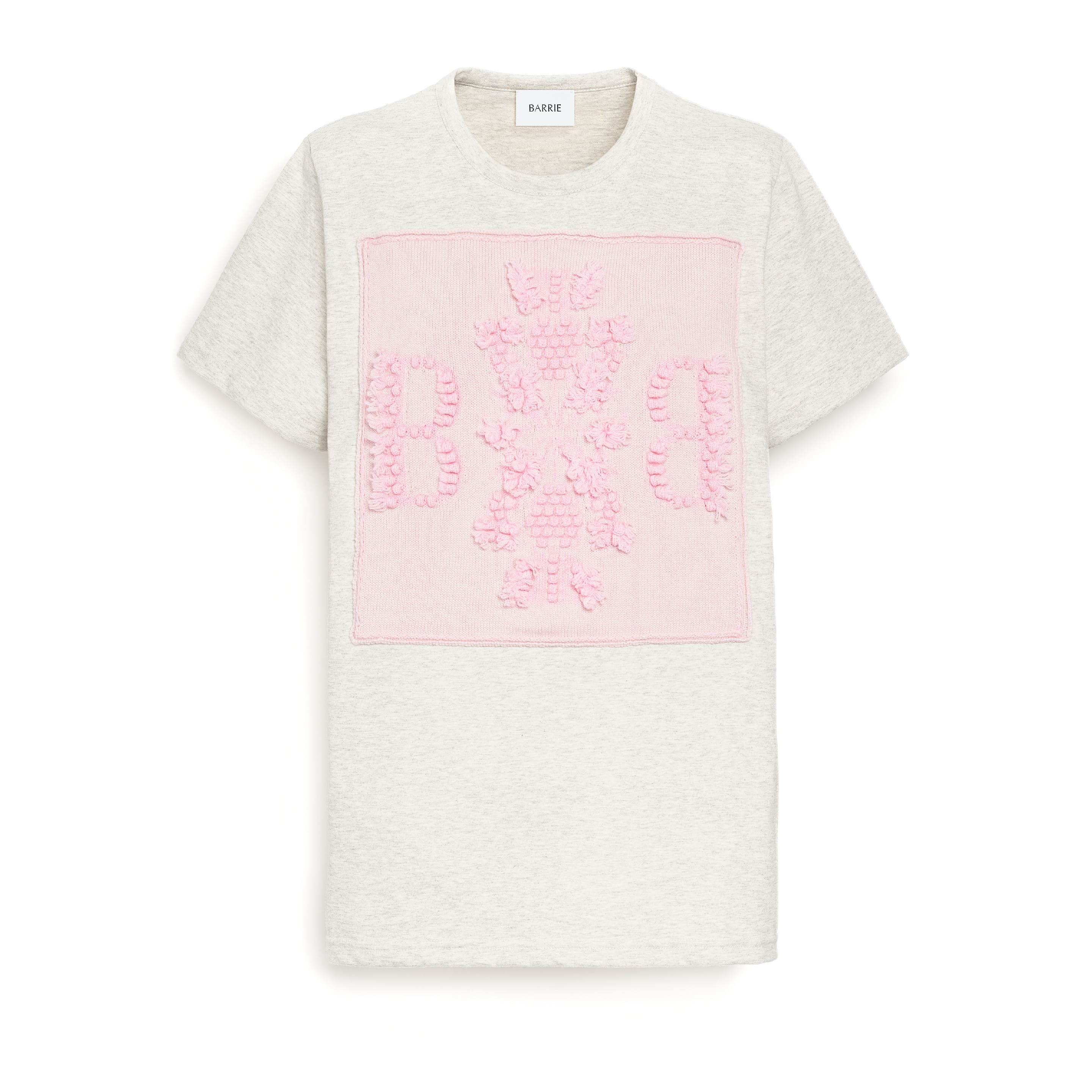 T-Shirt avec patch logo B en cachemire
