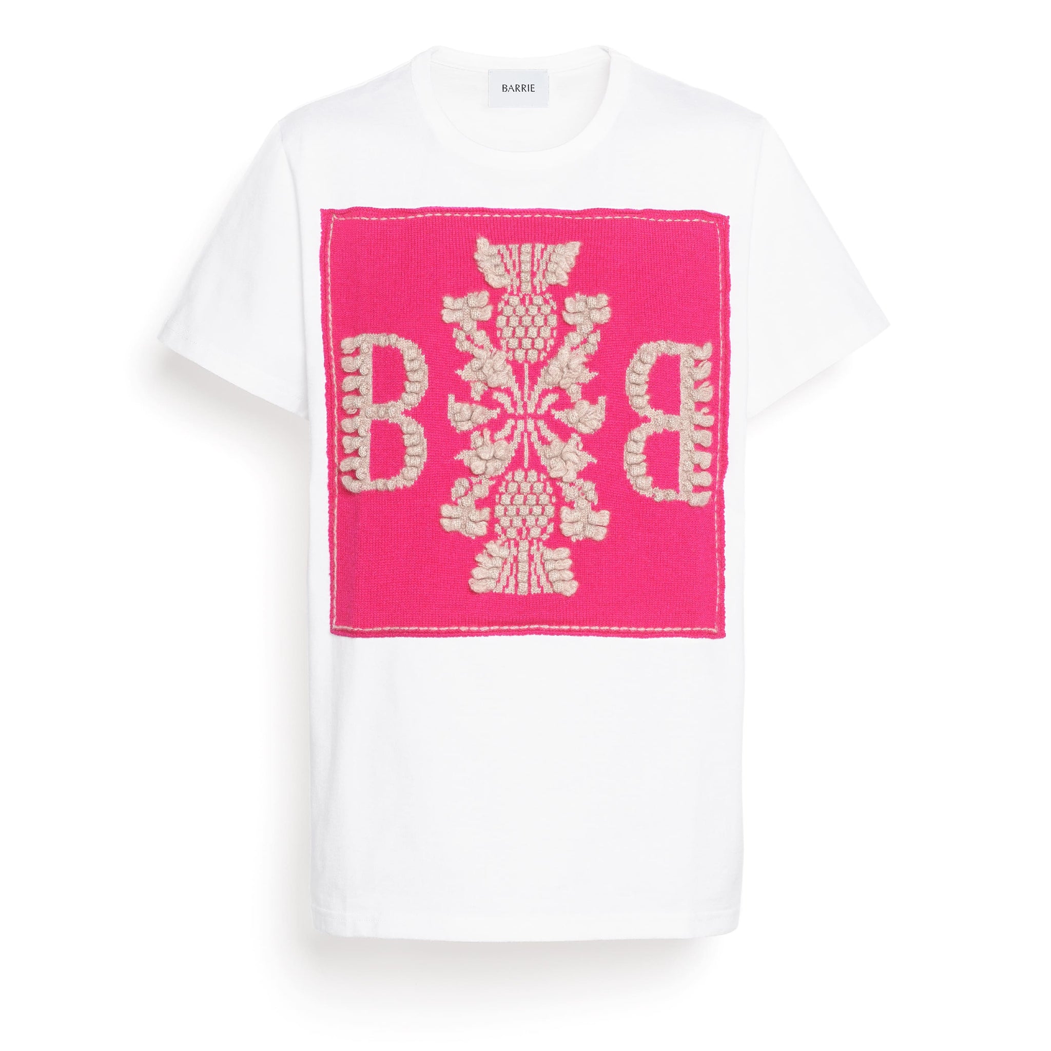 T-shirt with Barrie logo cashmere patch | Barrie - Barrie