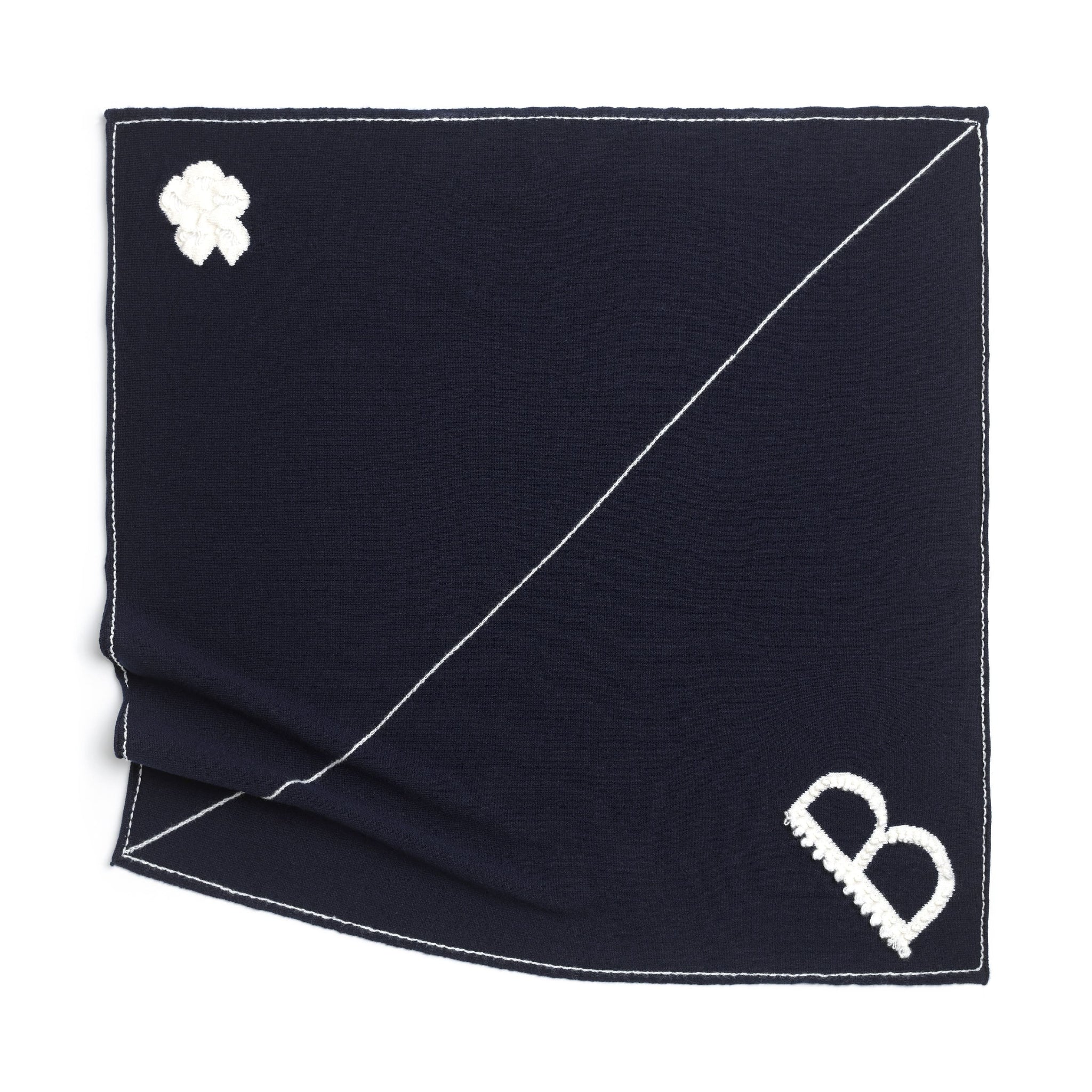 Cashmere scarf with details | Barrie - Barrie