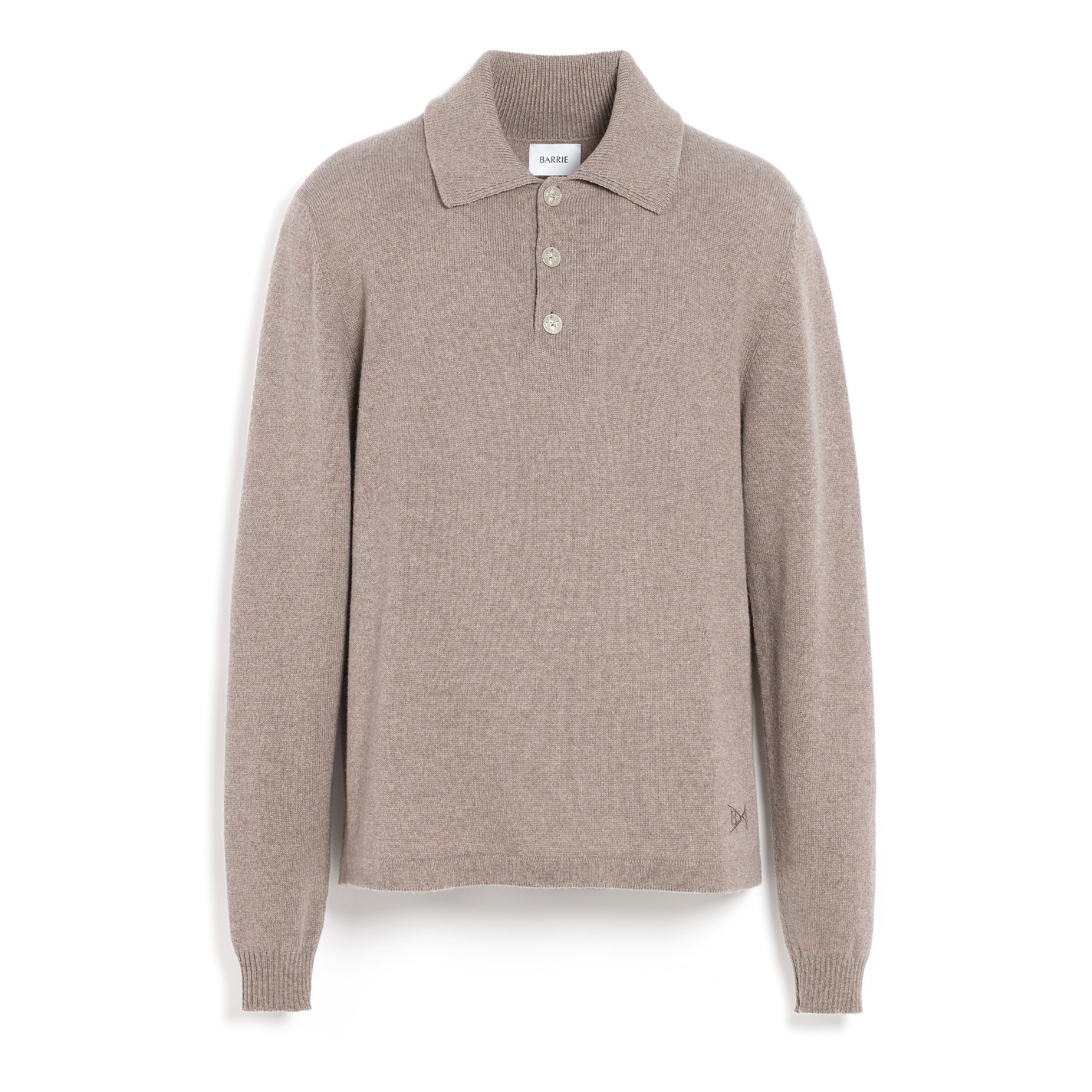 B Label polo-collar sweater in cashmere