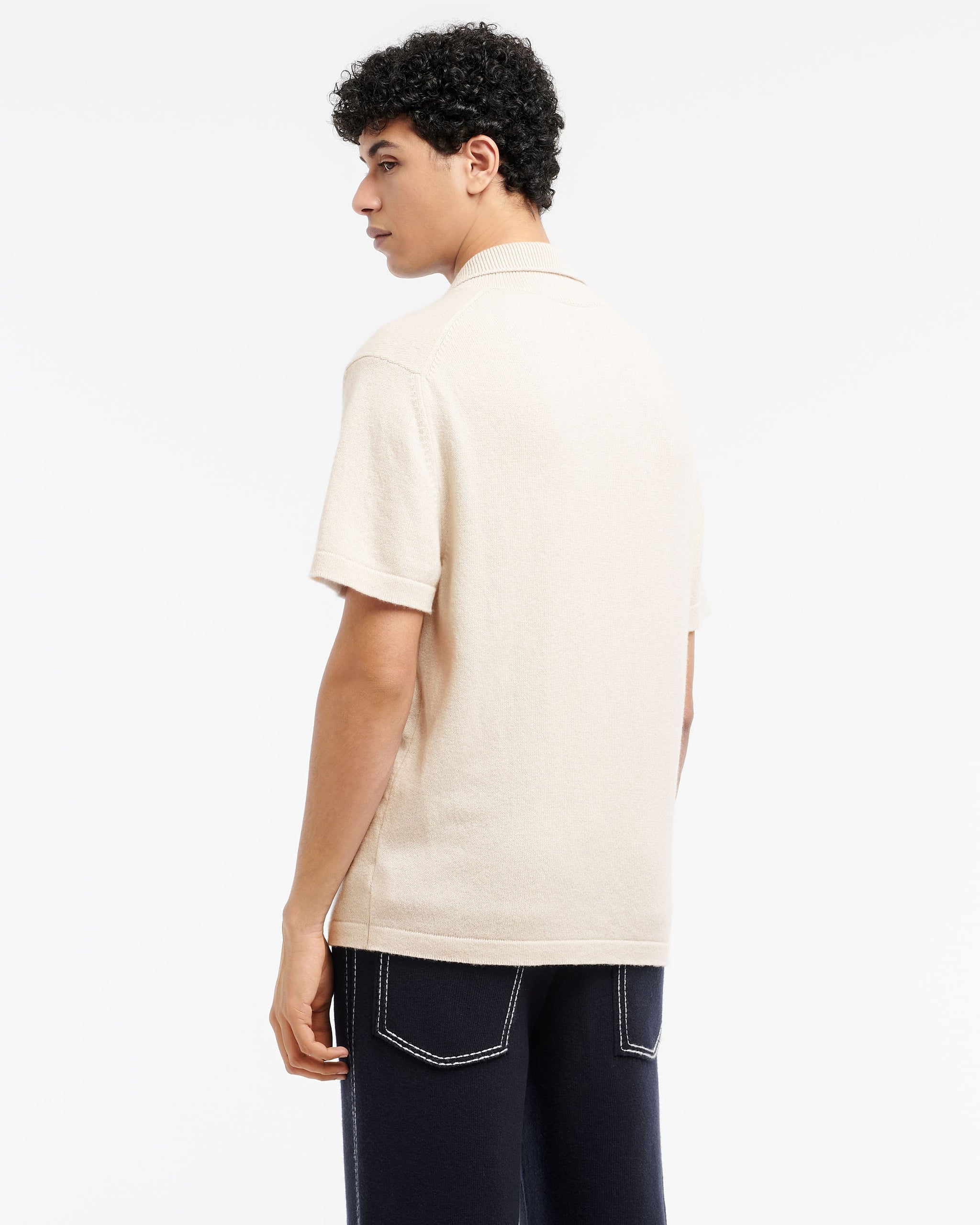 B Label cashmere zip-neck top | Barrie - Barrie