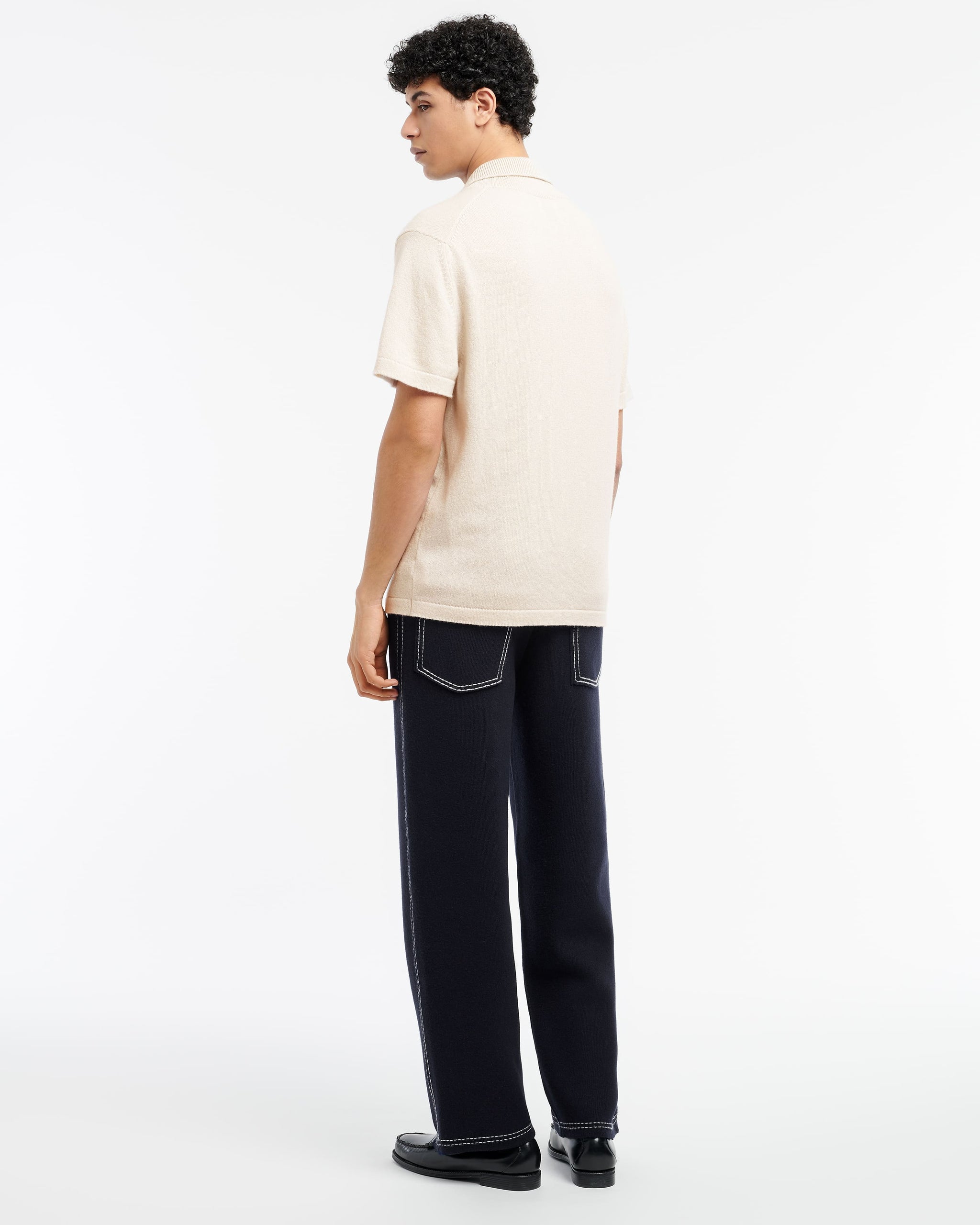 B Label cashmere zip-neck top | Barrie - Barrie