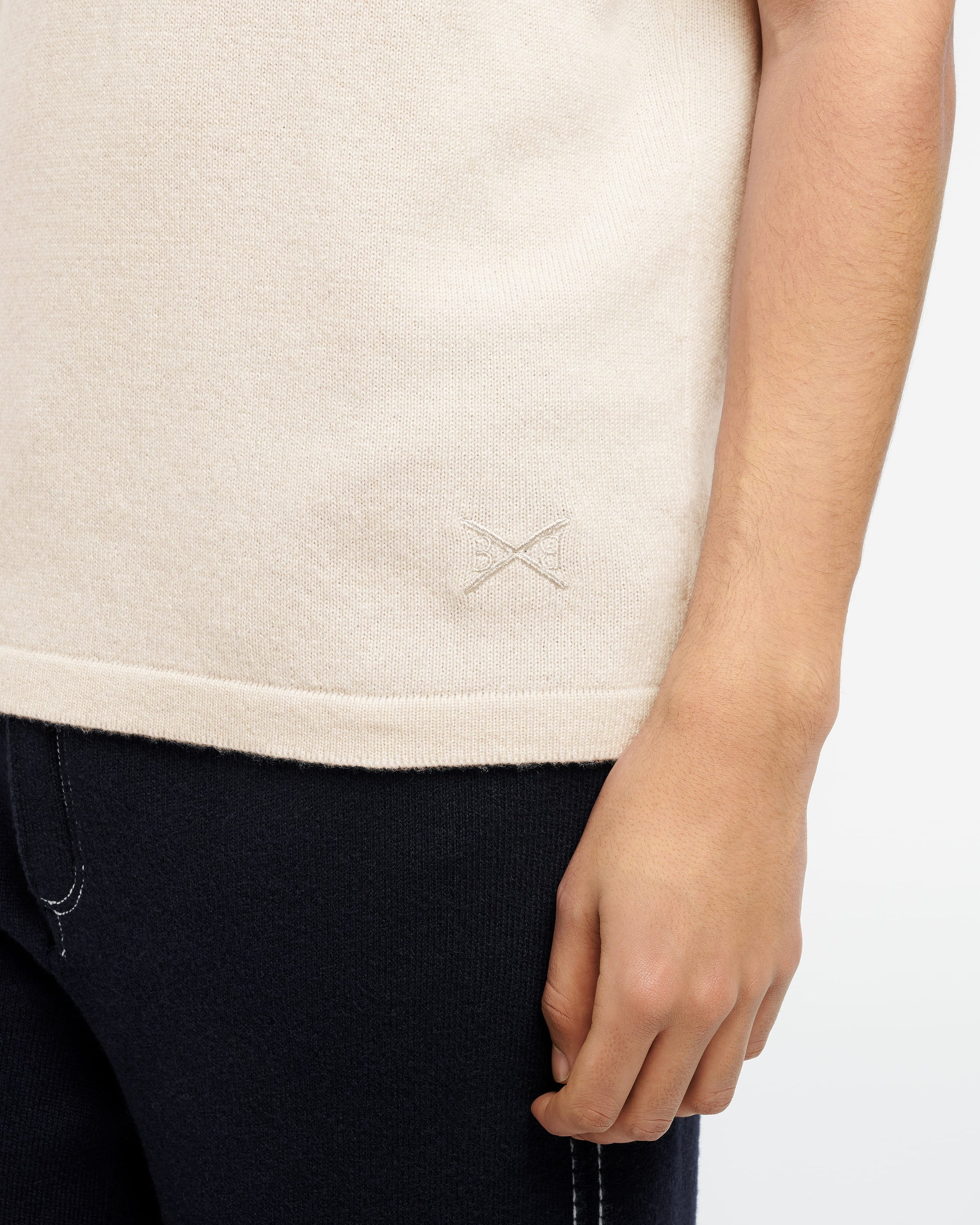 B Label cashmere zip-neck top | Barrie - Barrie