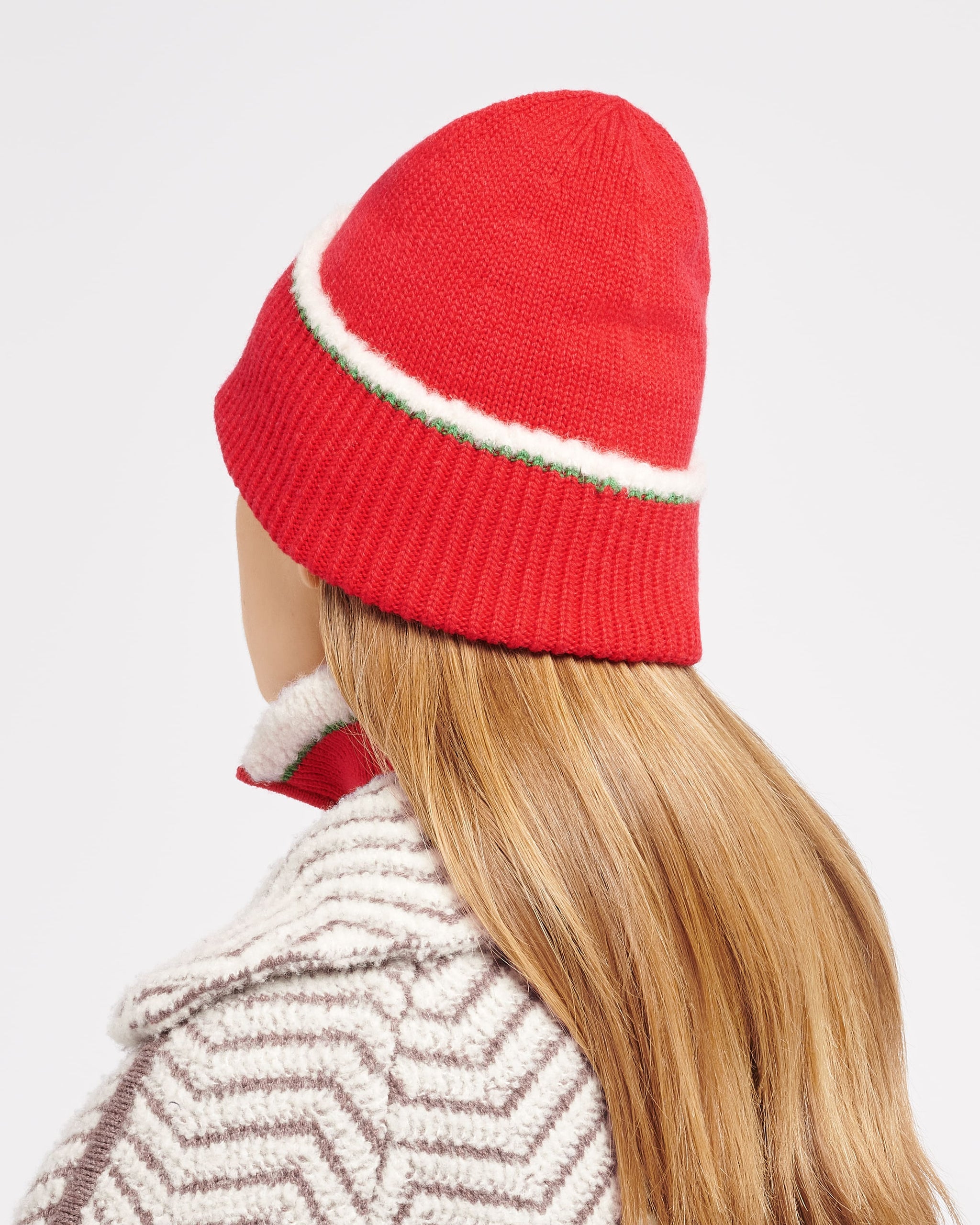 Shearling-effect cashmere beanie | Barrie - Barrie