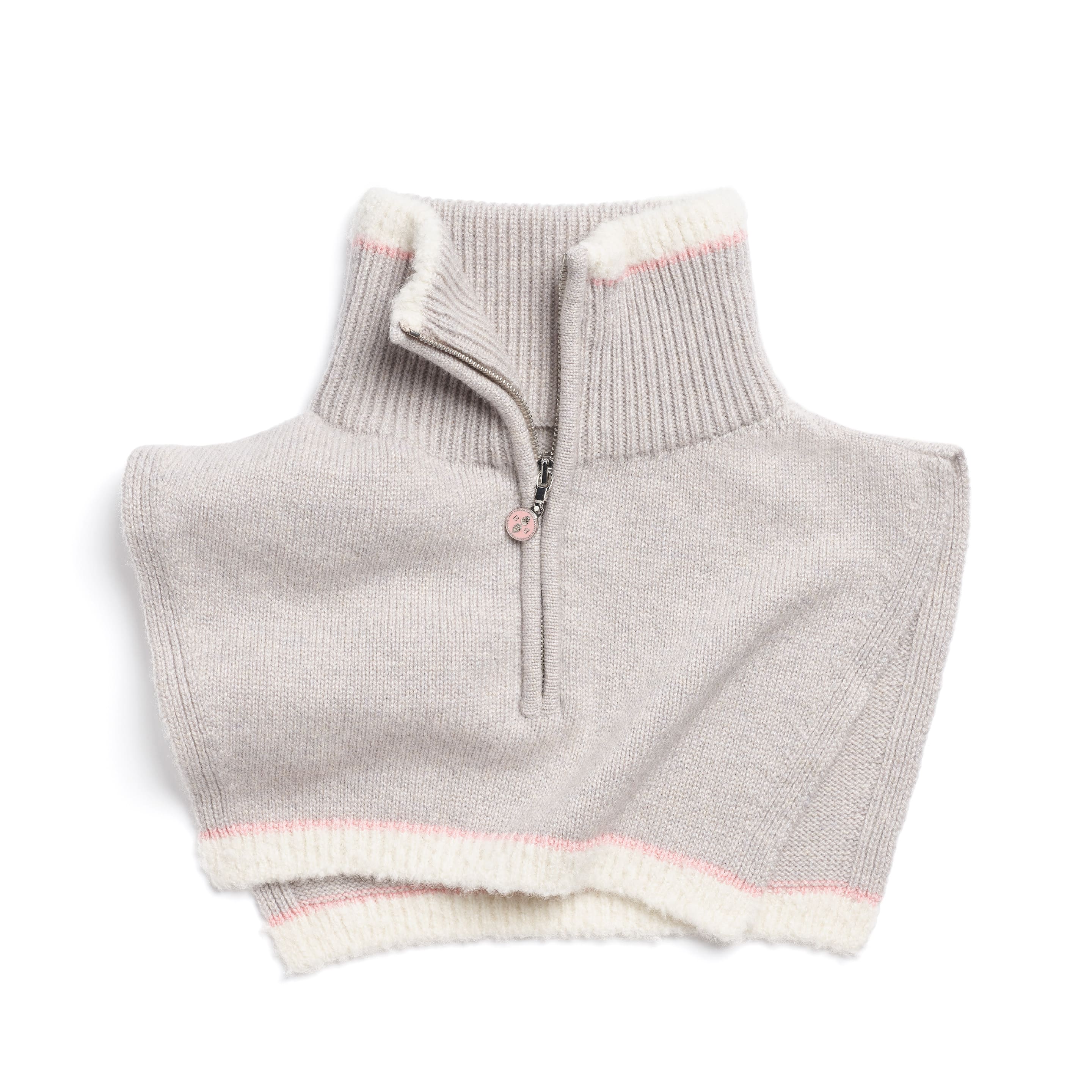 Col shearling en cachemire et alpaga
