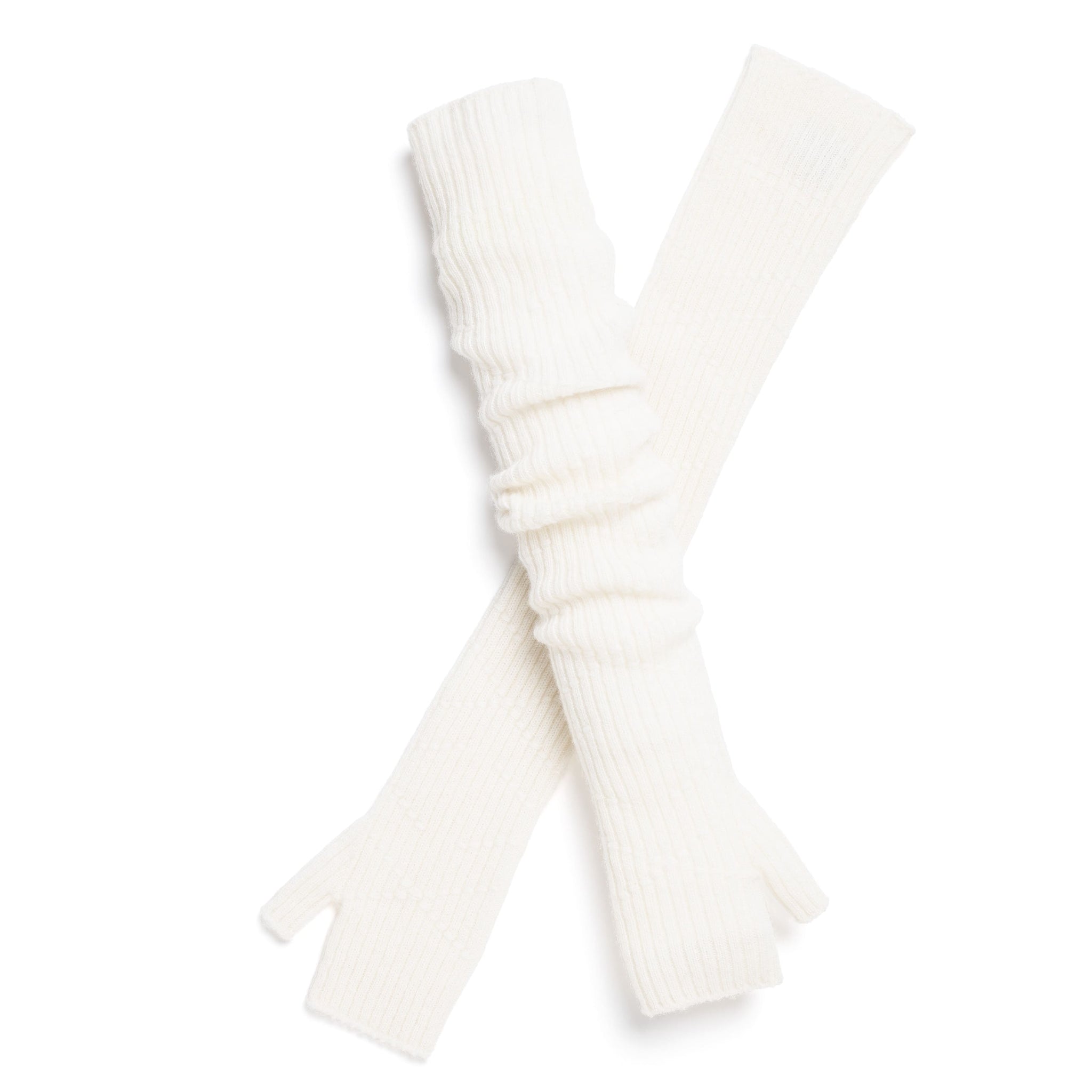 Long cashmere fingerless gloves | Barrie - Barrie