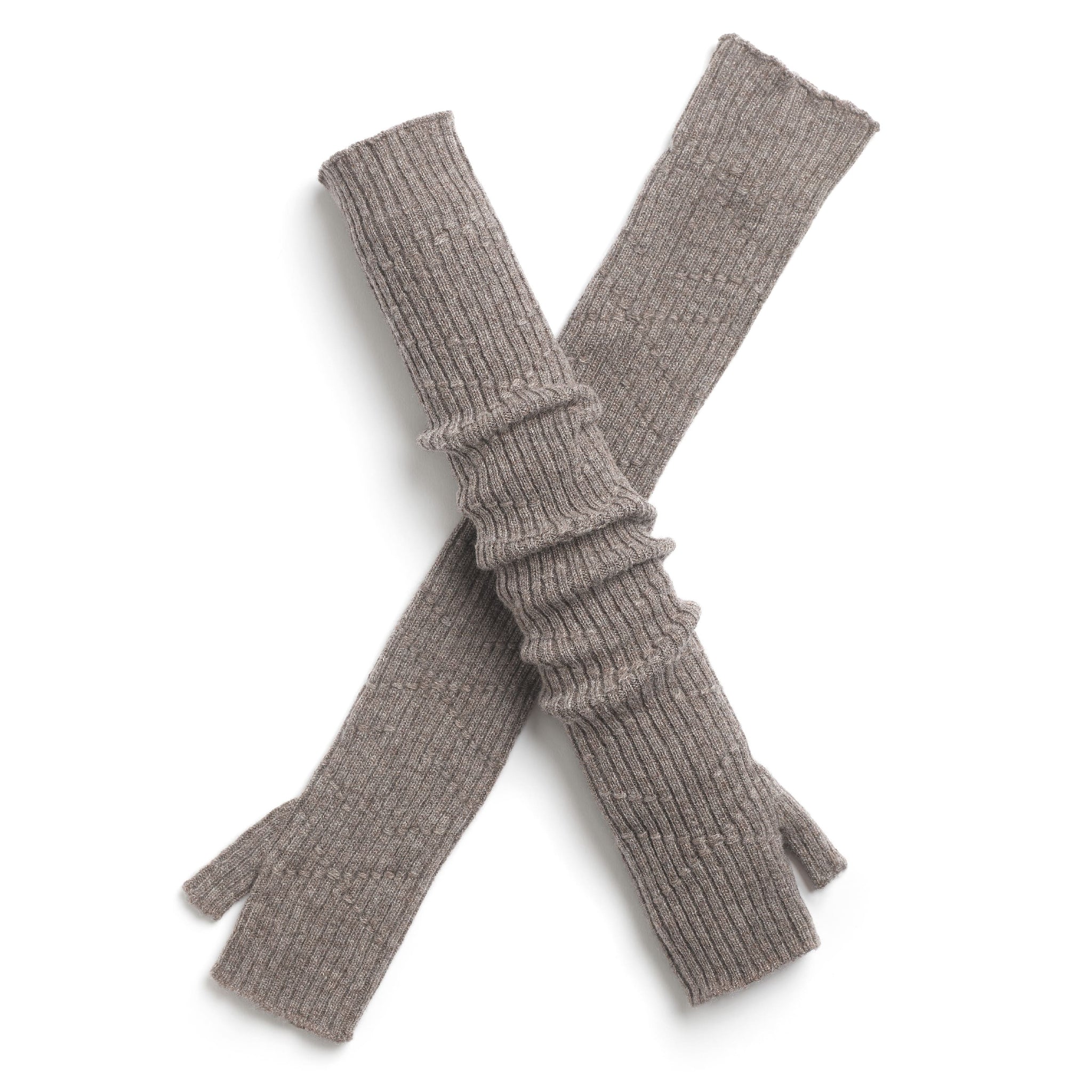 Long cashmere fingerless gloves | Barrie - Barrie