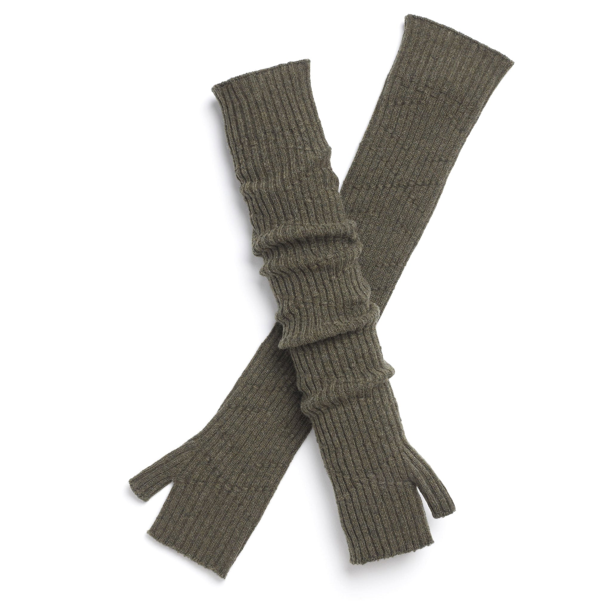 Long cashmere fingerless gloves | Barrie - Barrie