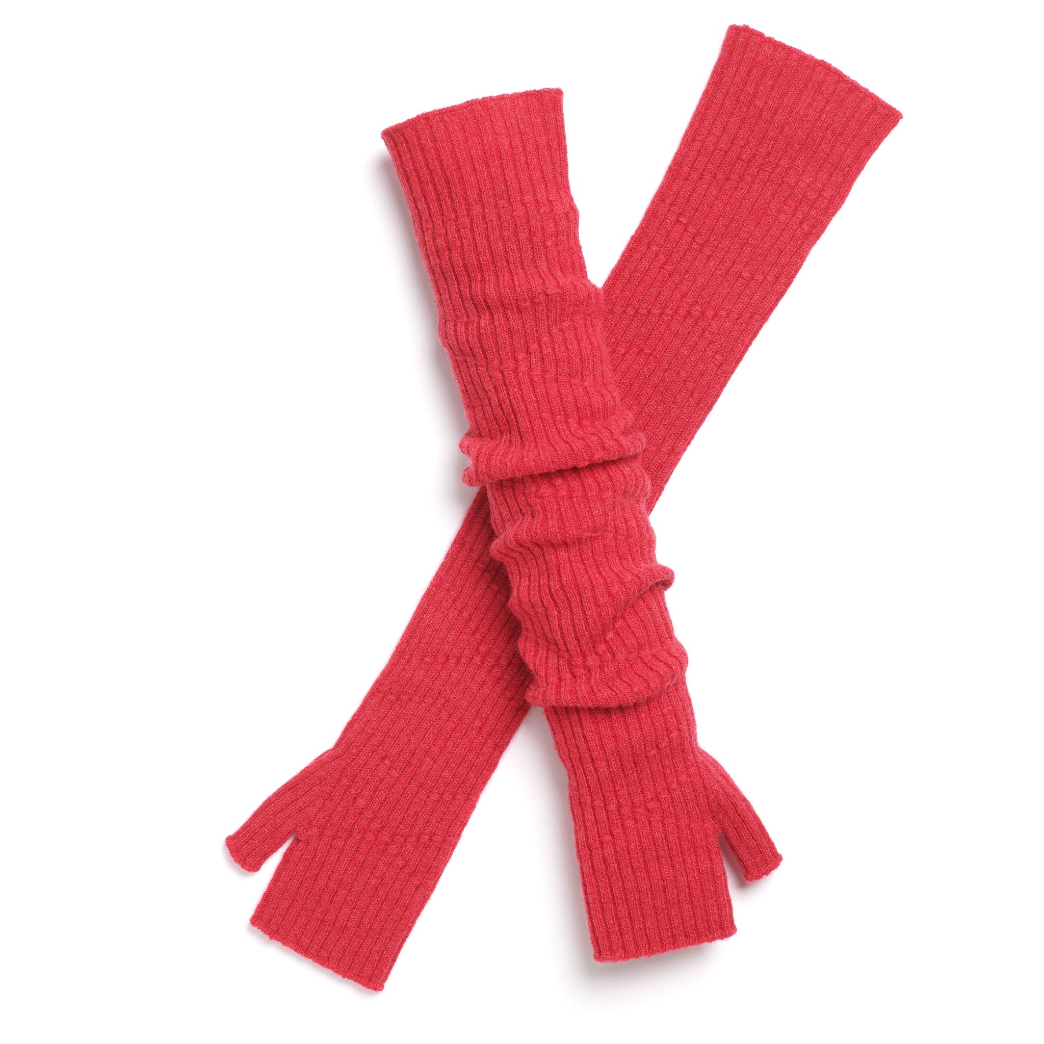 Long cashmere fingerless gloves | Barrie - Barrie