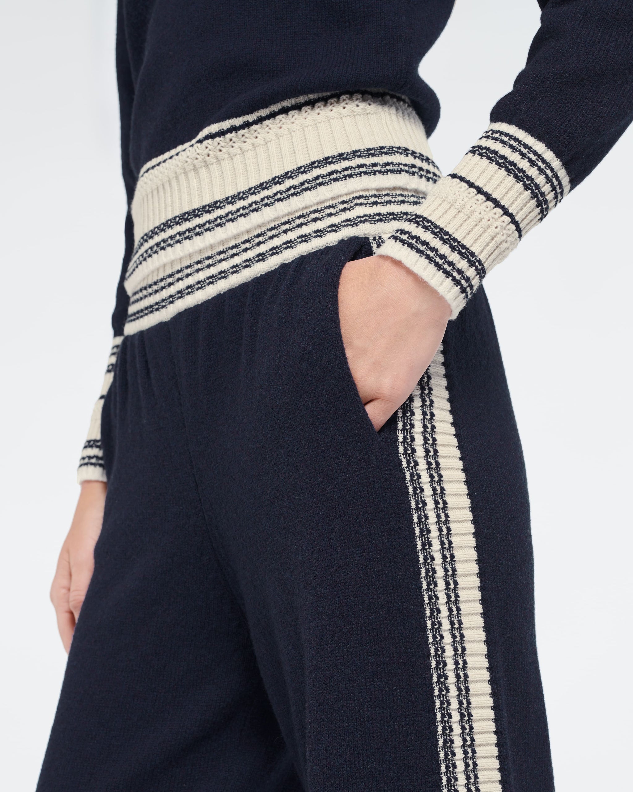 Pantalon chiné en cachemire | Barrie - Barrie